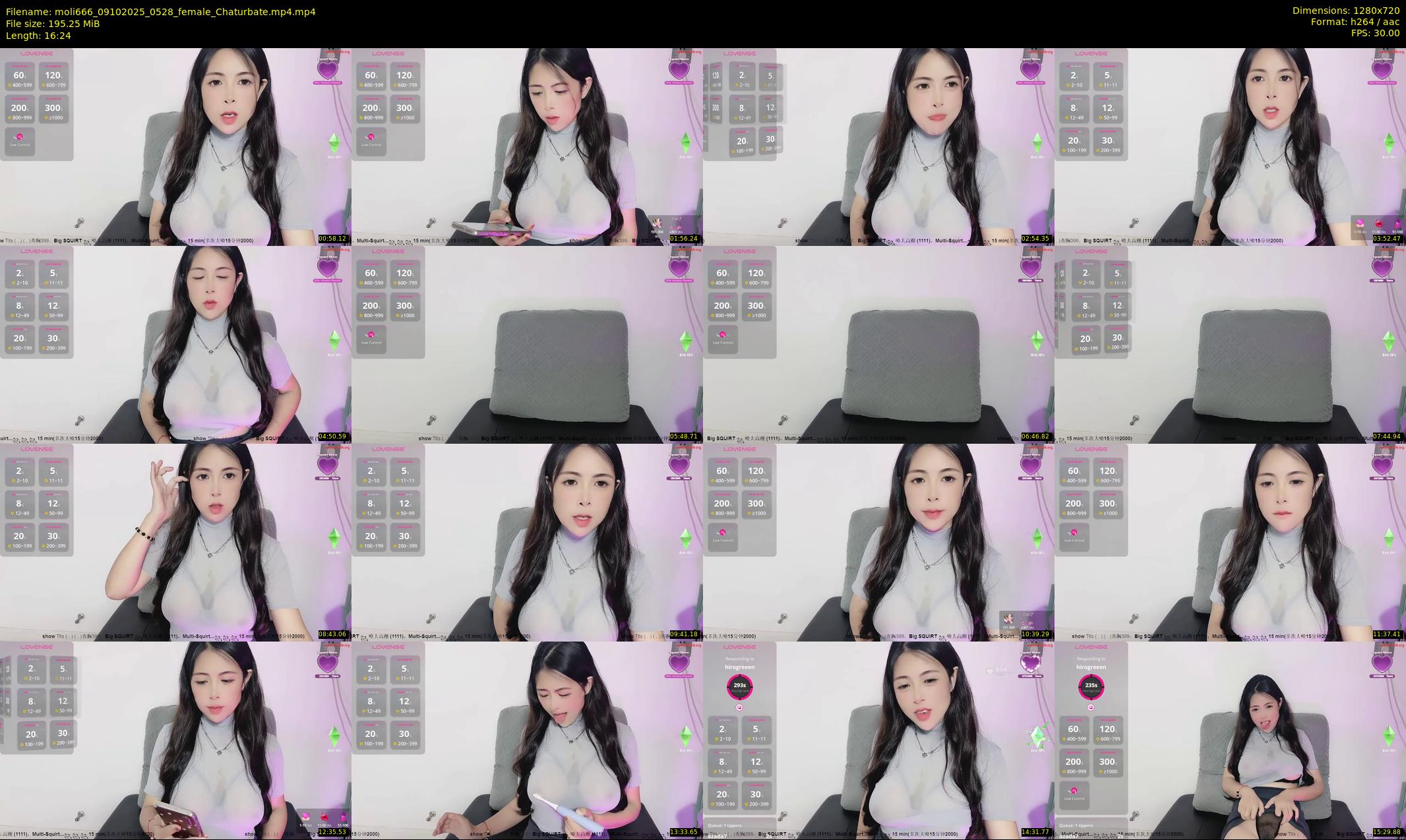 moli666 — 17 minute Chaturbate female cam show recording, 720p, Oct 9, 2025