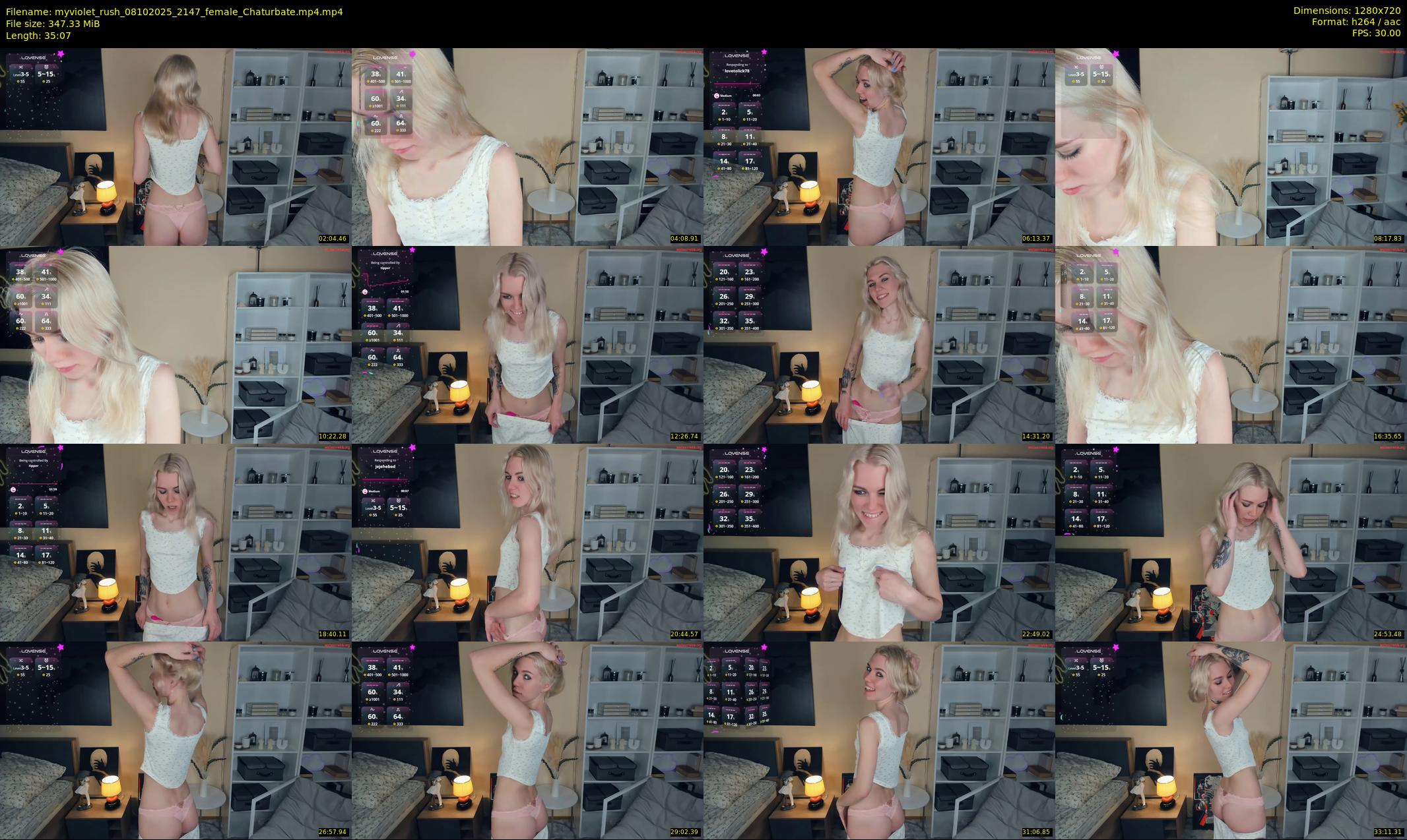 myviolet_rush — 36 minute Chaturbate female cam show recording, 720p, Oct 8, 2025