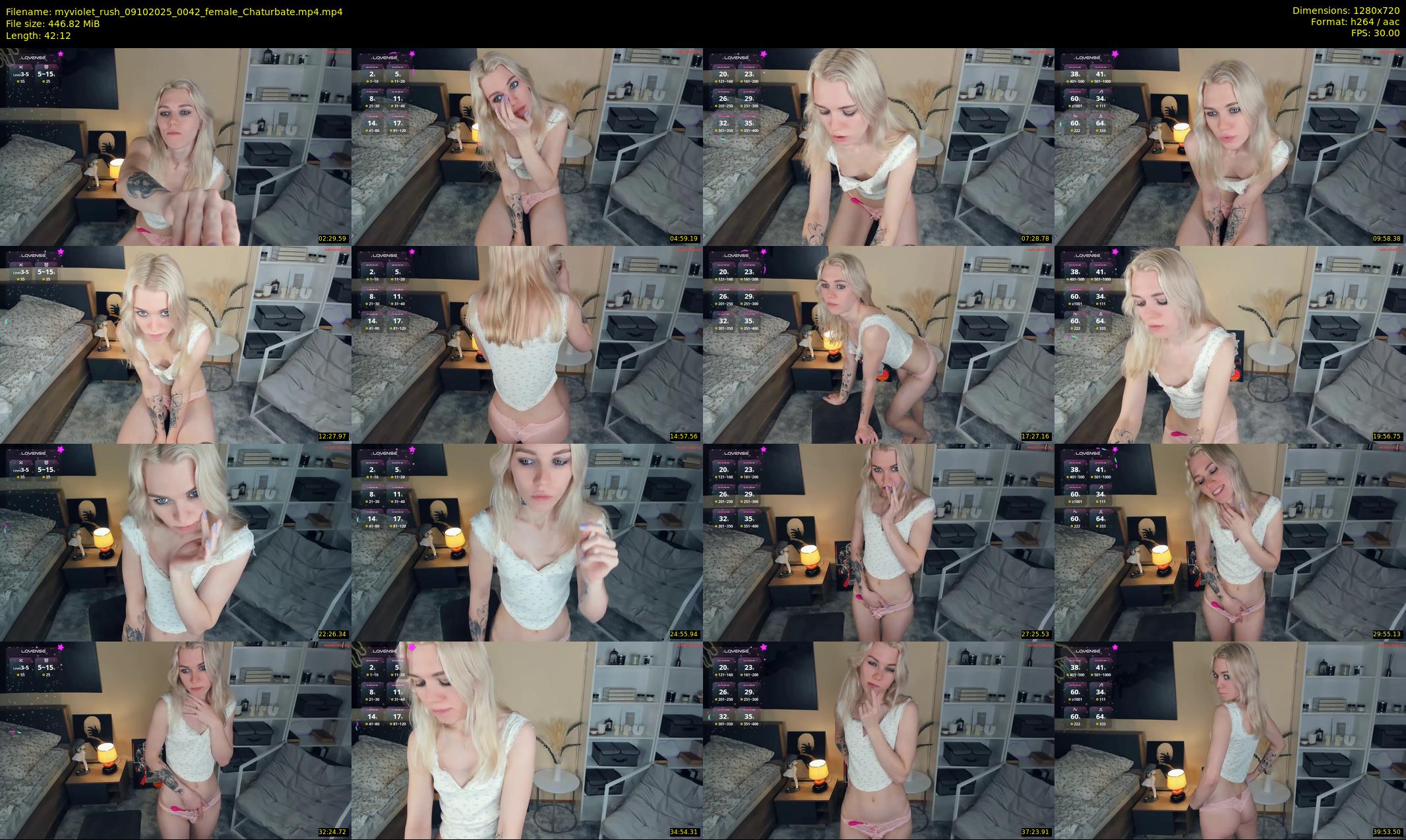 myviolet_rush — 43 minute Chaturbate female cam show recording, 720p, Oct 9, 2025