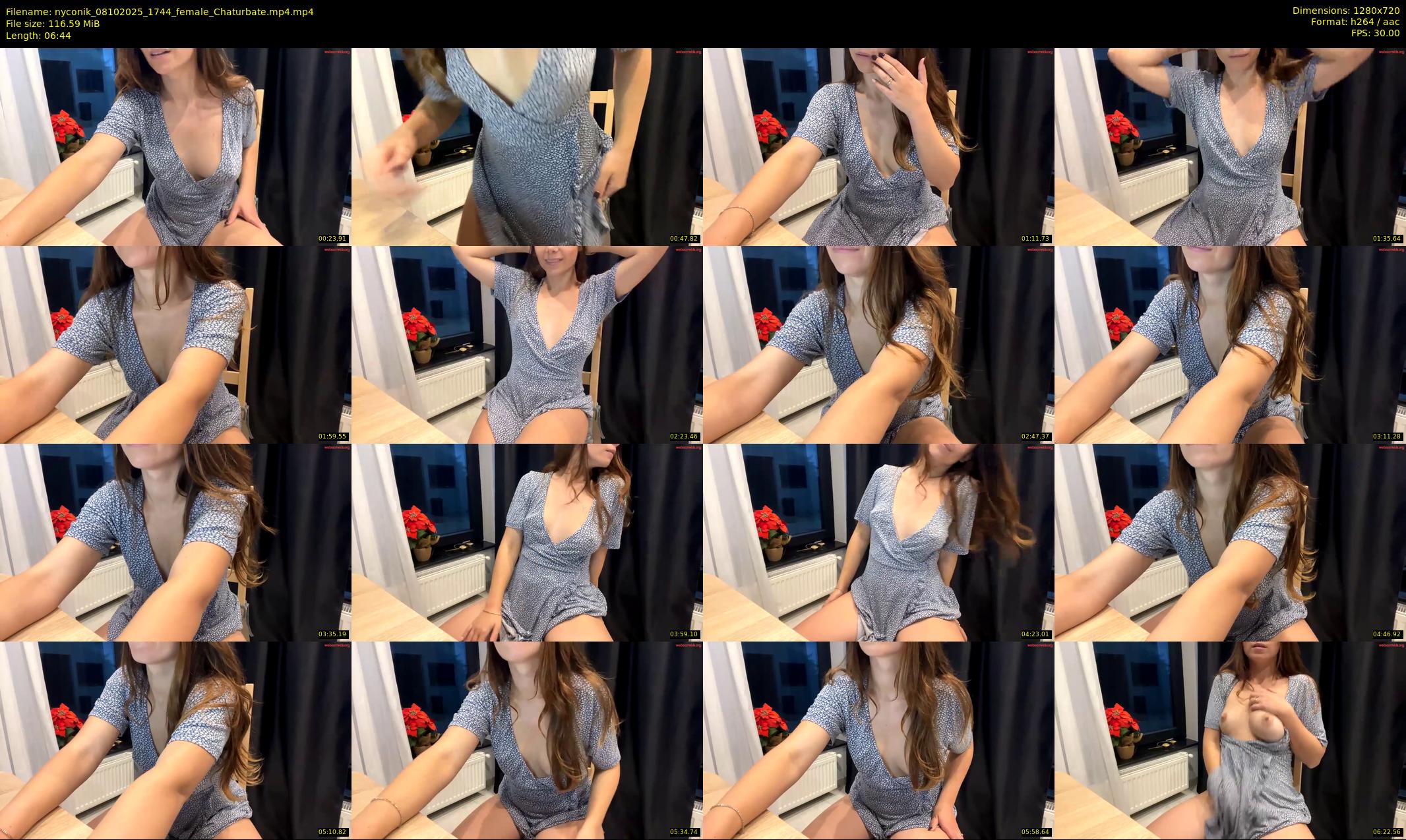 nyconik — 7 minute Chaturbate female cam show recording, 720p, Oct 8, 2025
