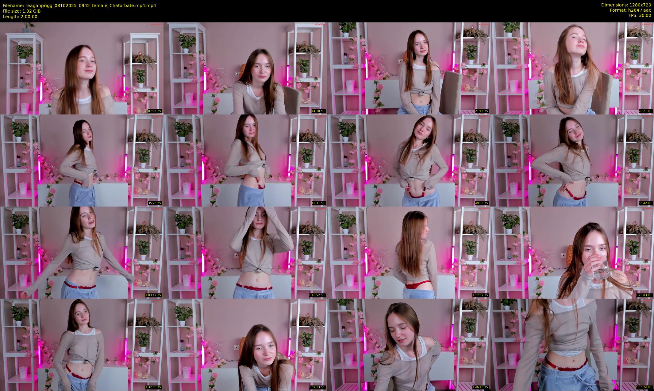 reaganprigg — 120 minute Chaturbate female cam show recording, 720p, Oct 8, 2025