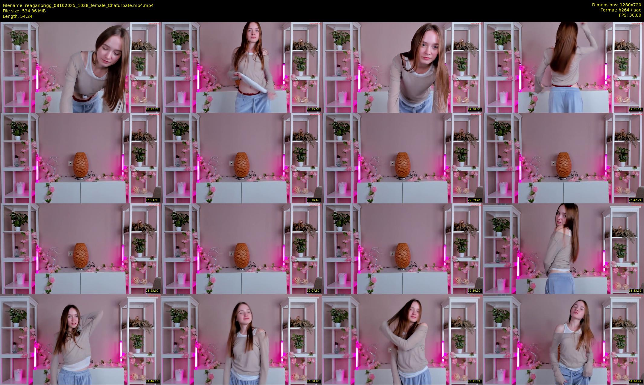 reaganprigg — 55 minute Chaturbate female cam show recording, 720p, Oct 8, 2025