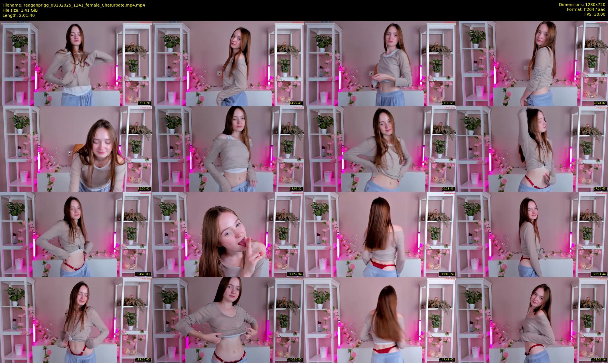 reaganprigg — 122 minute Chaturbate female cam show recording, 720p, Oct 8, 2025