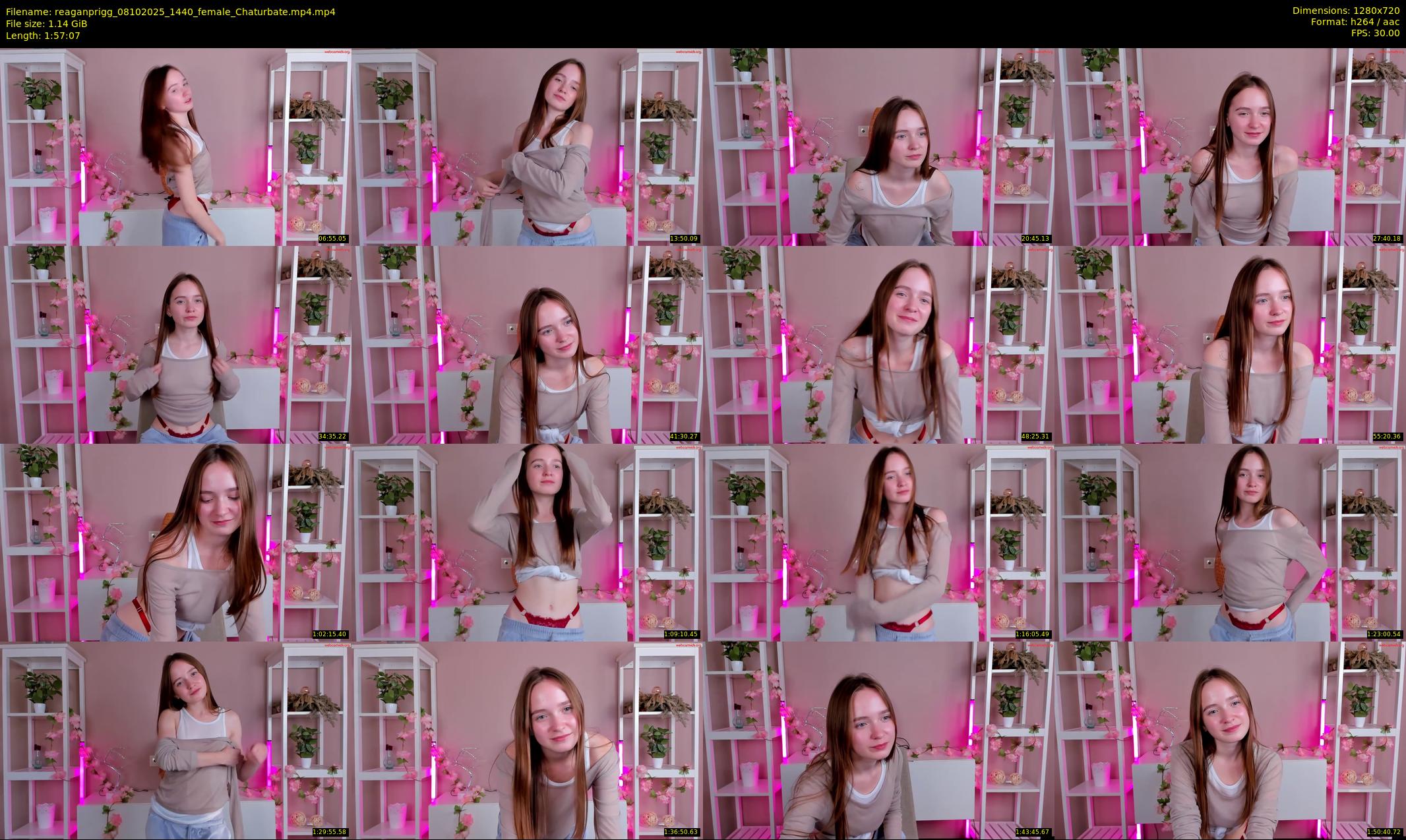 reaganprigg — 118 minute Chaturbate female cam show recording, 720p, Oct 8, 2025