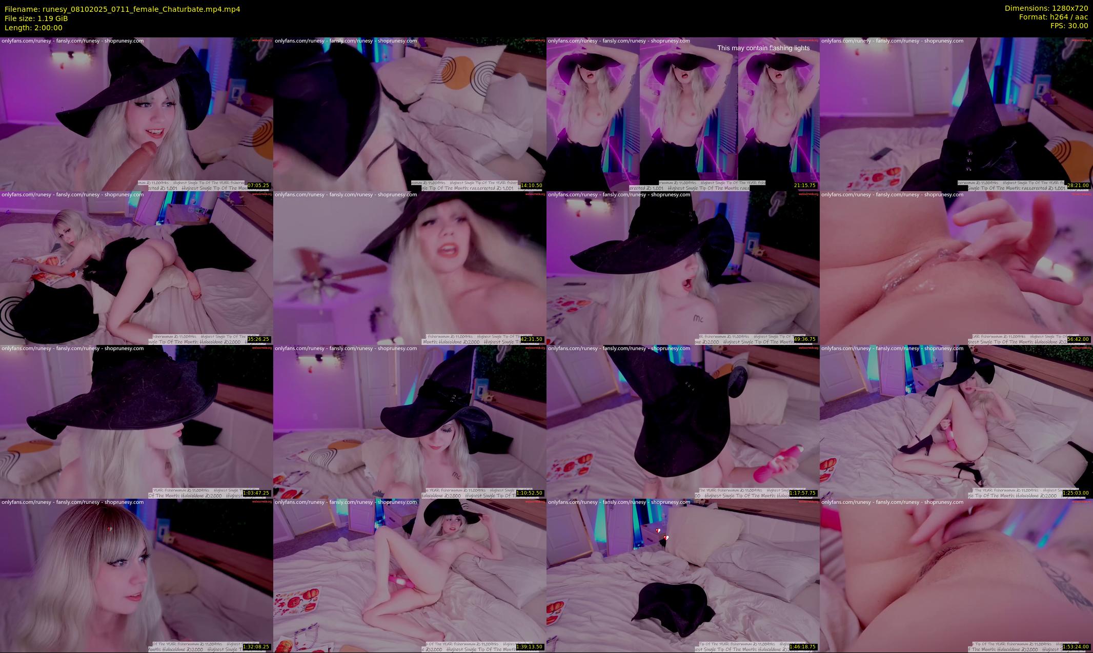 runesy — 120 minute Chaturbate female cam show recording, 720p, Oct 8, 2025