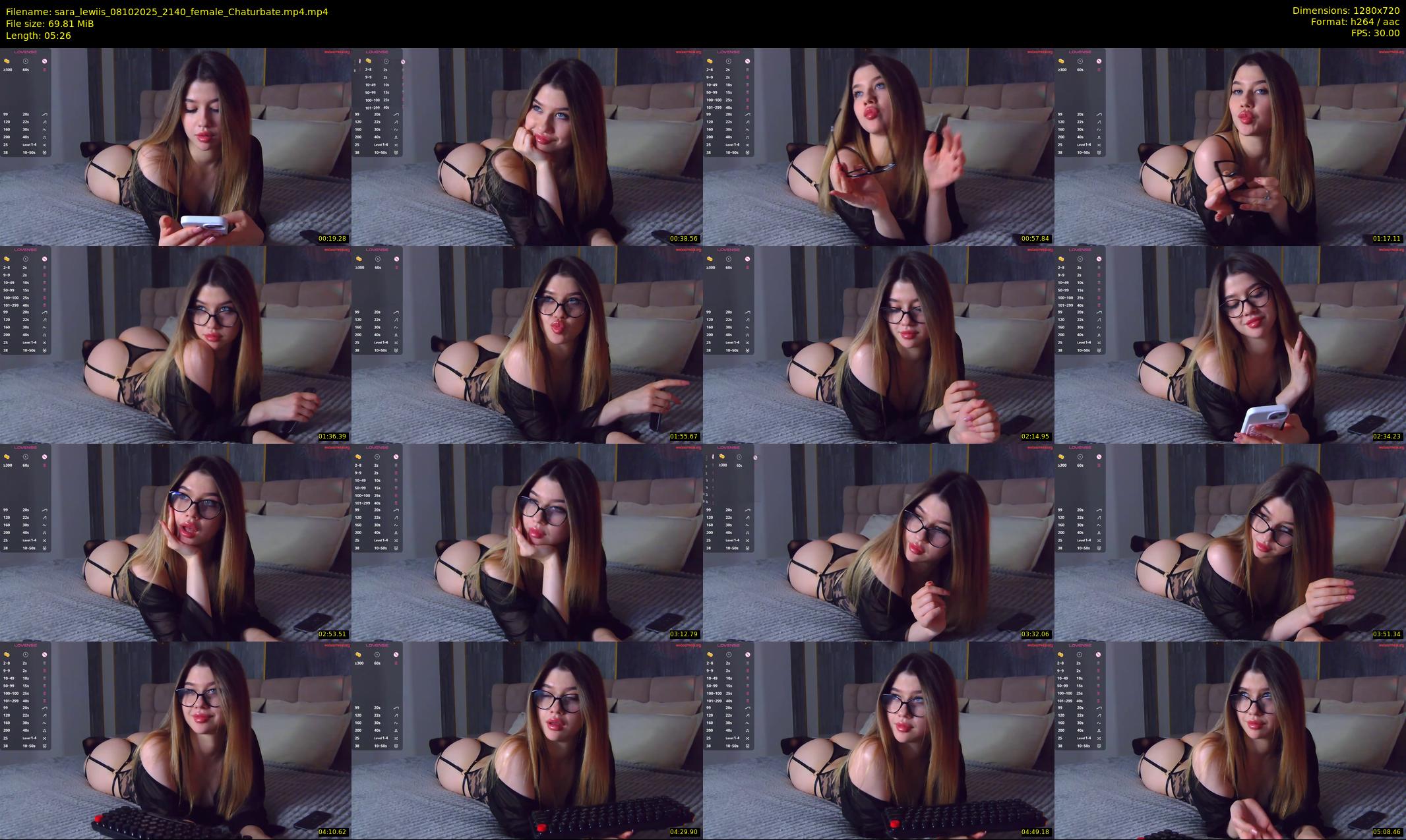 sara_lewiis — 6 minute Chaturbate female cam show recording, 720p, Oct 8, 2025