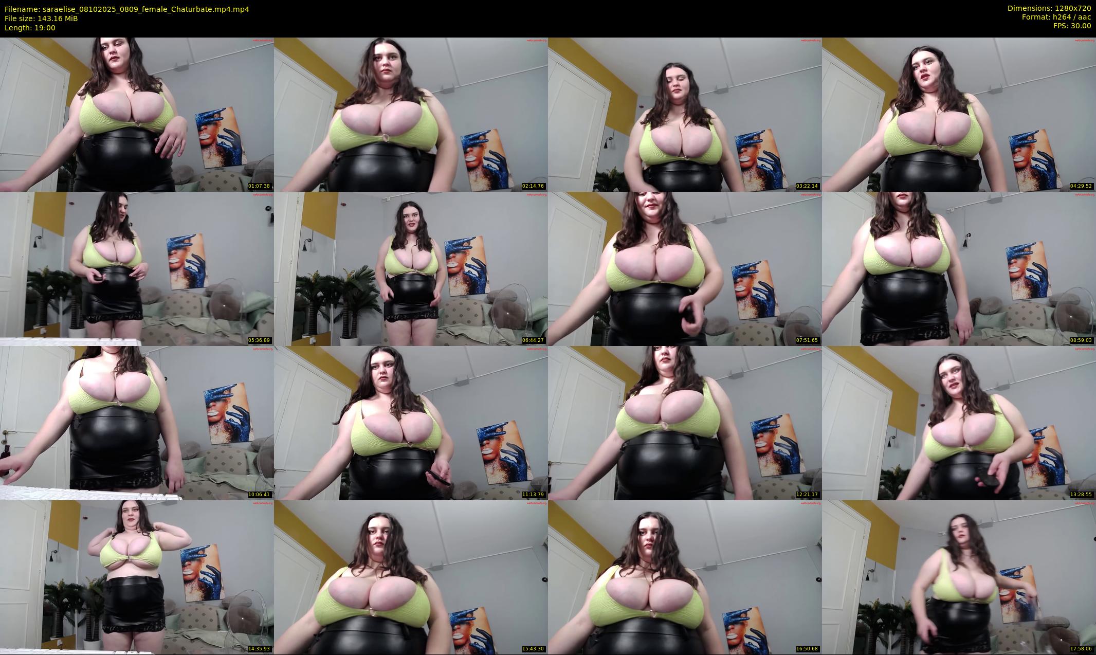 saraelise — 19 minute Chaturbate female cam show recording, 720p, Oct 8, 2025