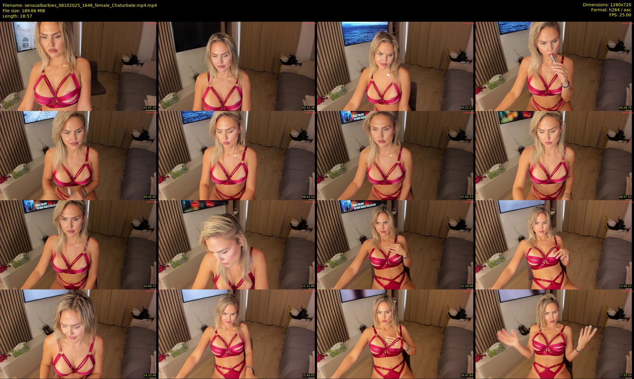 sensualbarbies — 19 minute Chaturbate female cam show recording, 720p, Oct 8, 2025