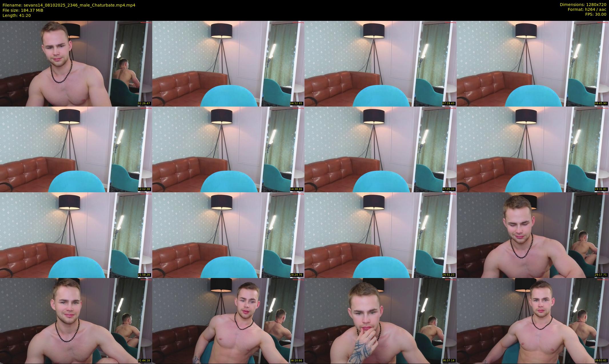 sevans14 — 42 minute Chaturbate male cam show recording, 720p, Oct 8, 2025