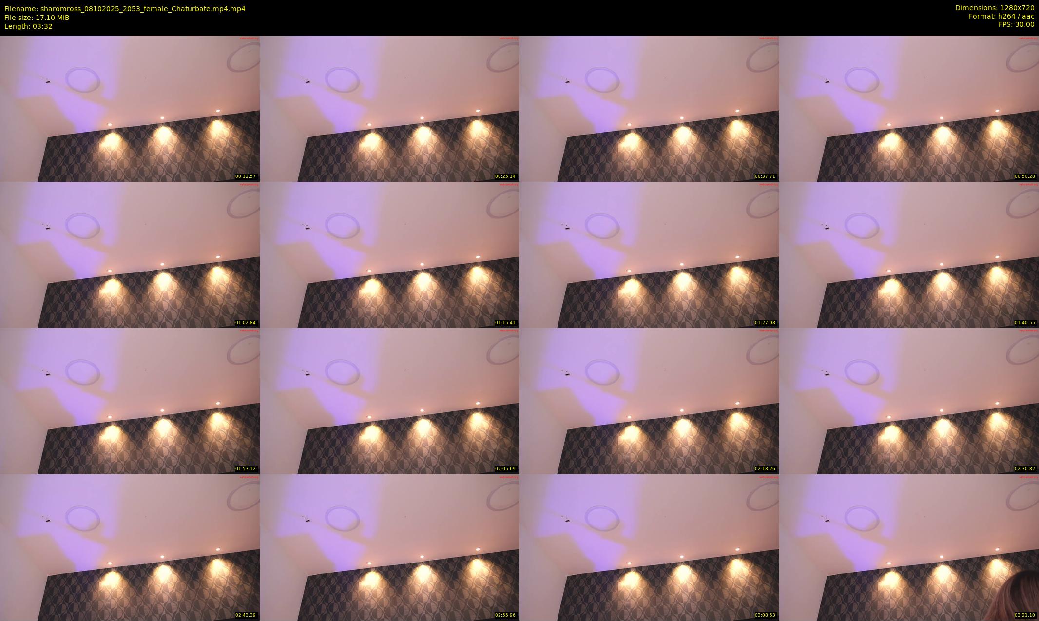 sharomross — 4 minute Chaturbate female cam show recording, 720p, Oct 8, 2025