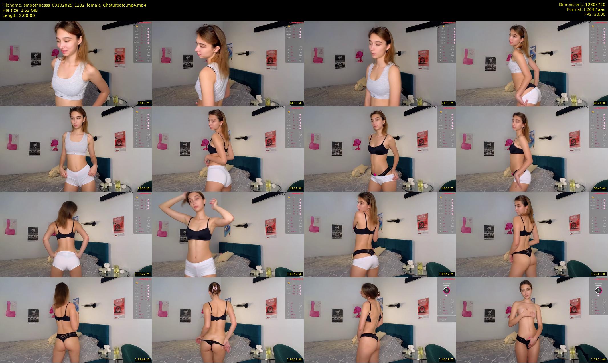 smoothnesss — 120 minute Chaturbate female cam show recording, 720p, Oct 8, 2025