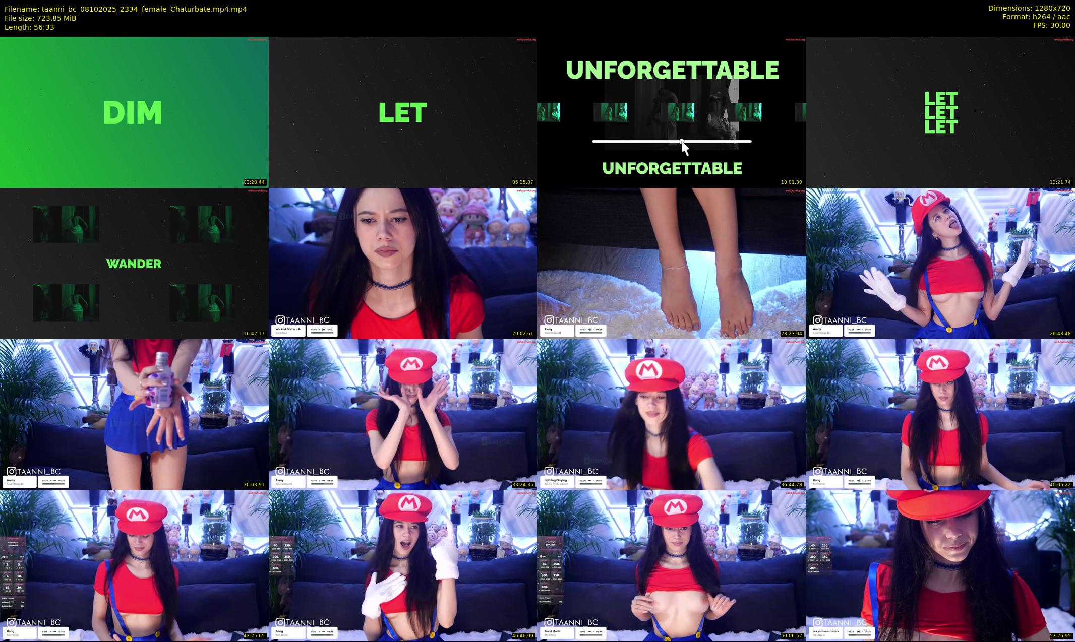 taanni_bc — 57 minute Chaturbate female cam show recording, 720p, Oct 8, 2025
