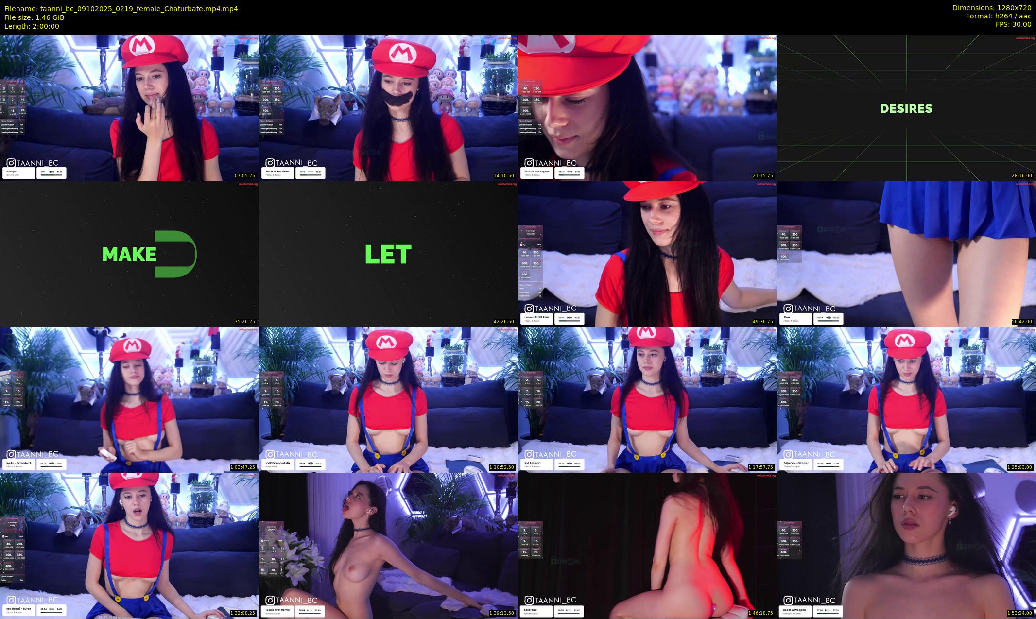 taanni_bc — 120 minute Chaturbate female cam show recording, 720p, Oct 9, 2025