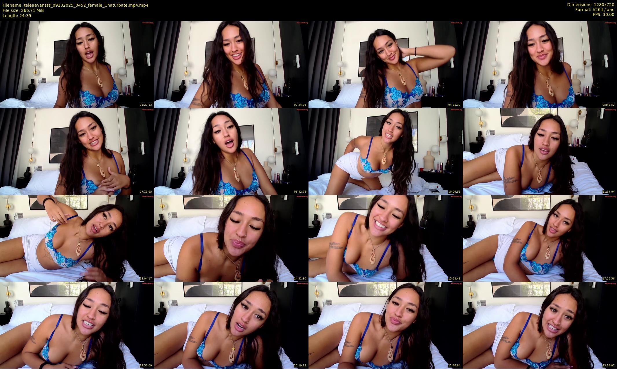 teleaevansss — 25 minute Chaturbate female cam show recording, 720p, Oct 9, 2025