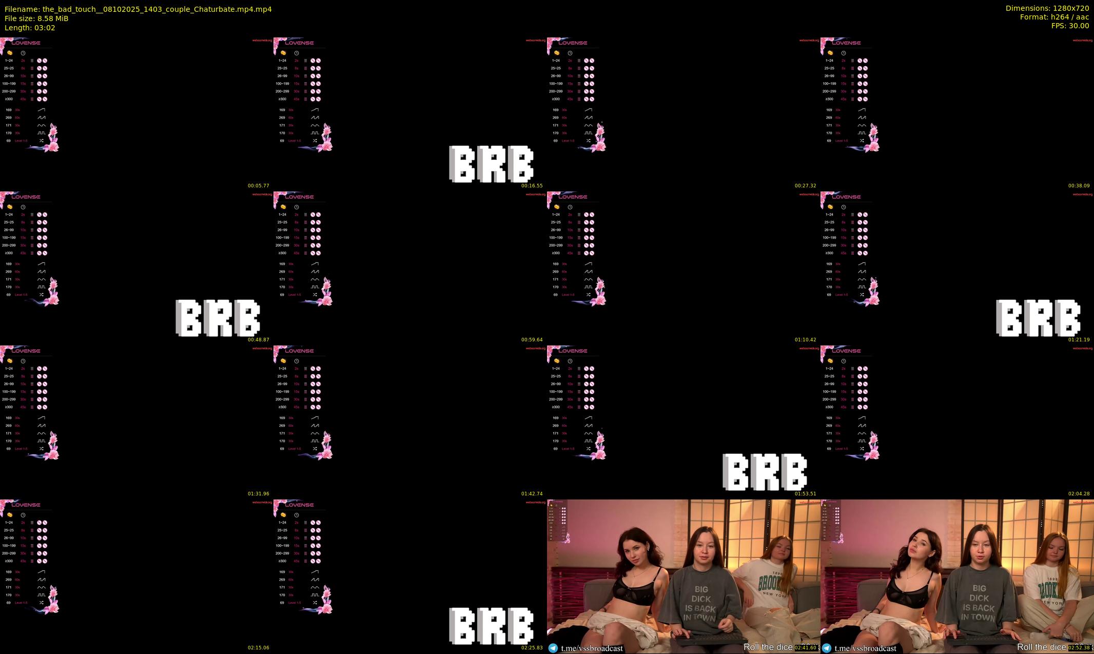 the_bad_touch_ — 4 minute Chaturbate couple cam show recording, 720p, Oct 8, 2025