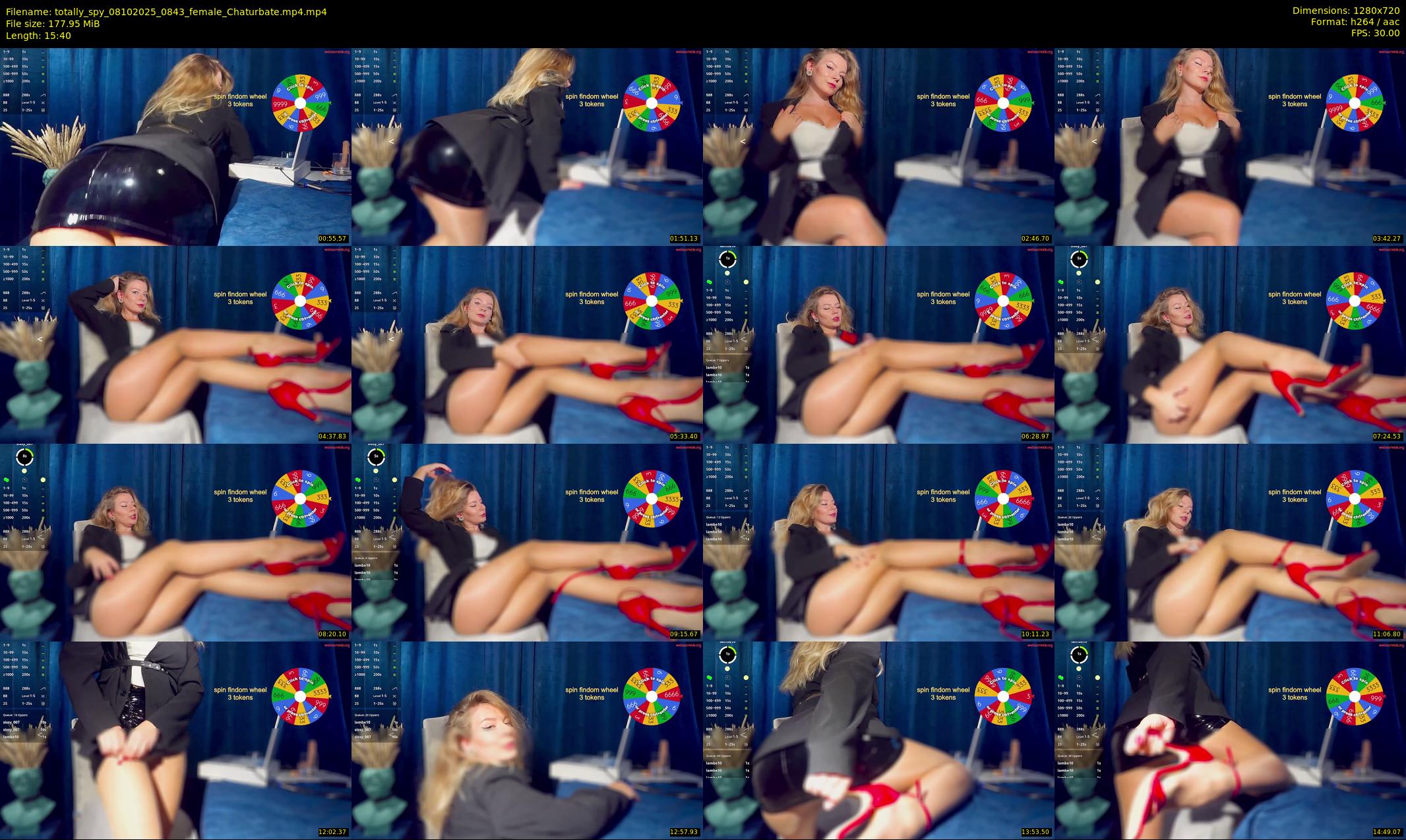 totally_spy — 16 minute Chaturbate female cam show recording, 720p, Oct 8, 2025