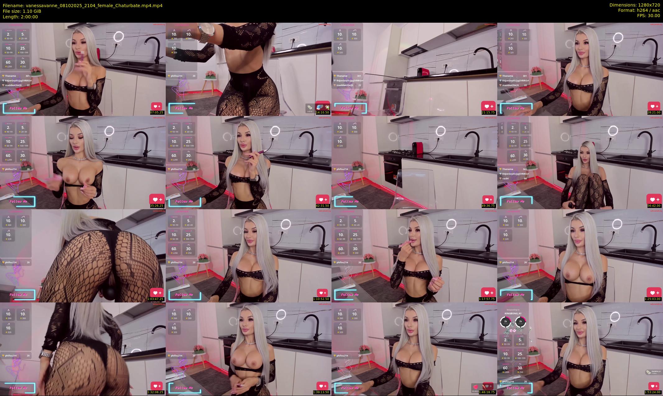 vanessavanne — 120 minute Chaturbate female cam show recording, 720p, Oct 8, 2025