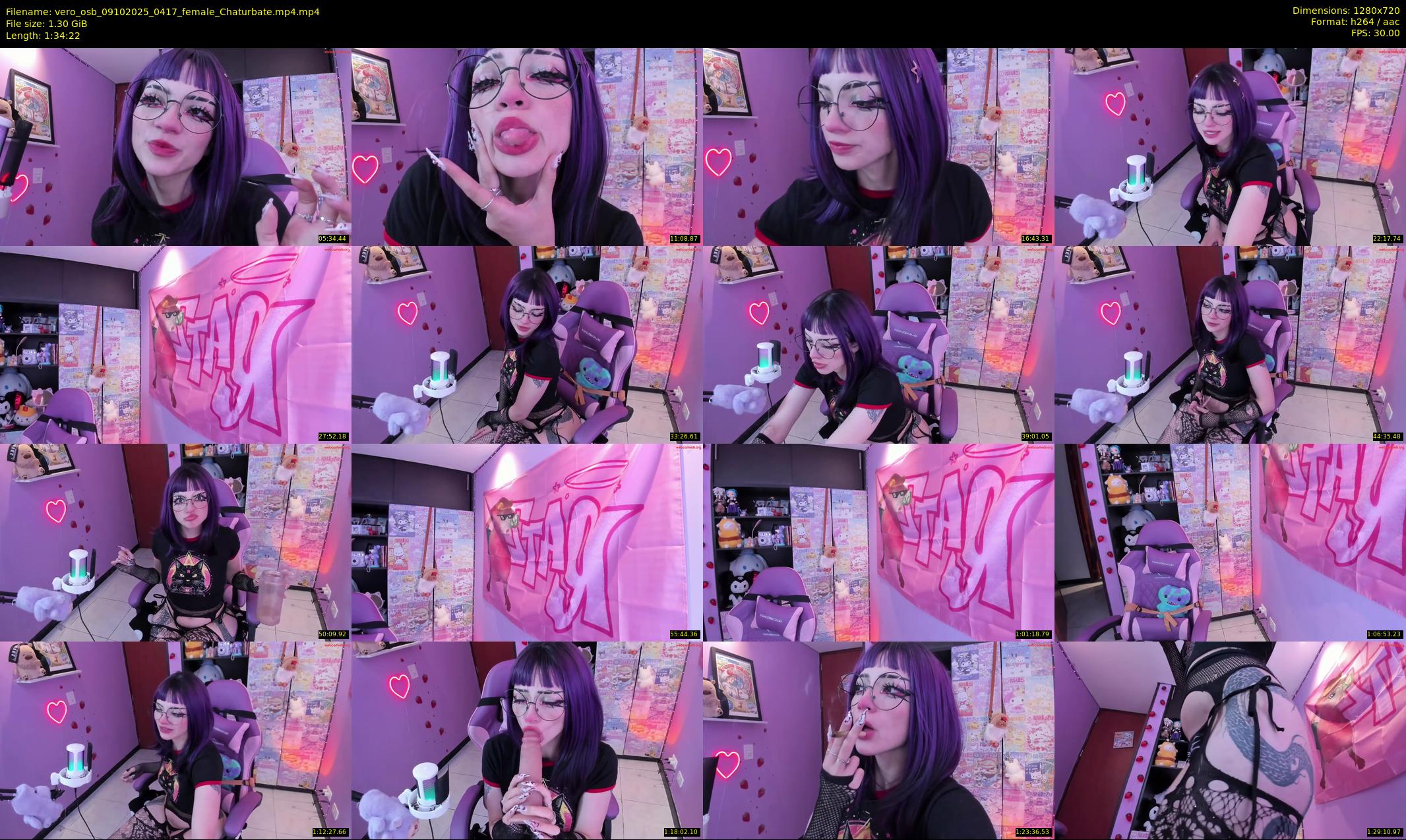 vero_osb — 95 minute Chaturbate female cam show recording, 720p, Oct 9, 2025