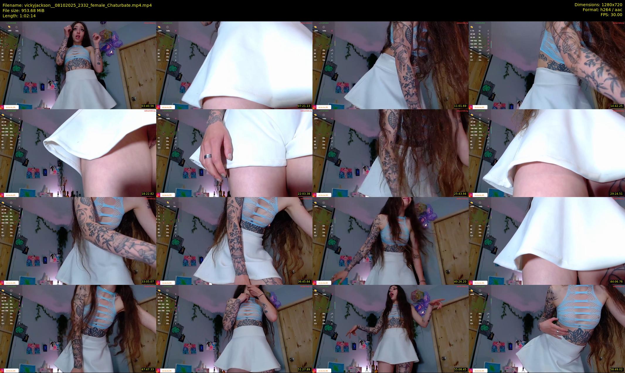 vickyjackson_ — 63 minute Chaturbate female cam show recording, 720p, Oct 8, 2025
