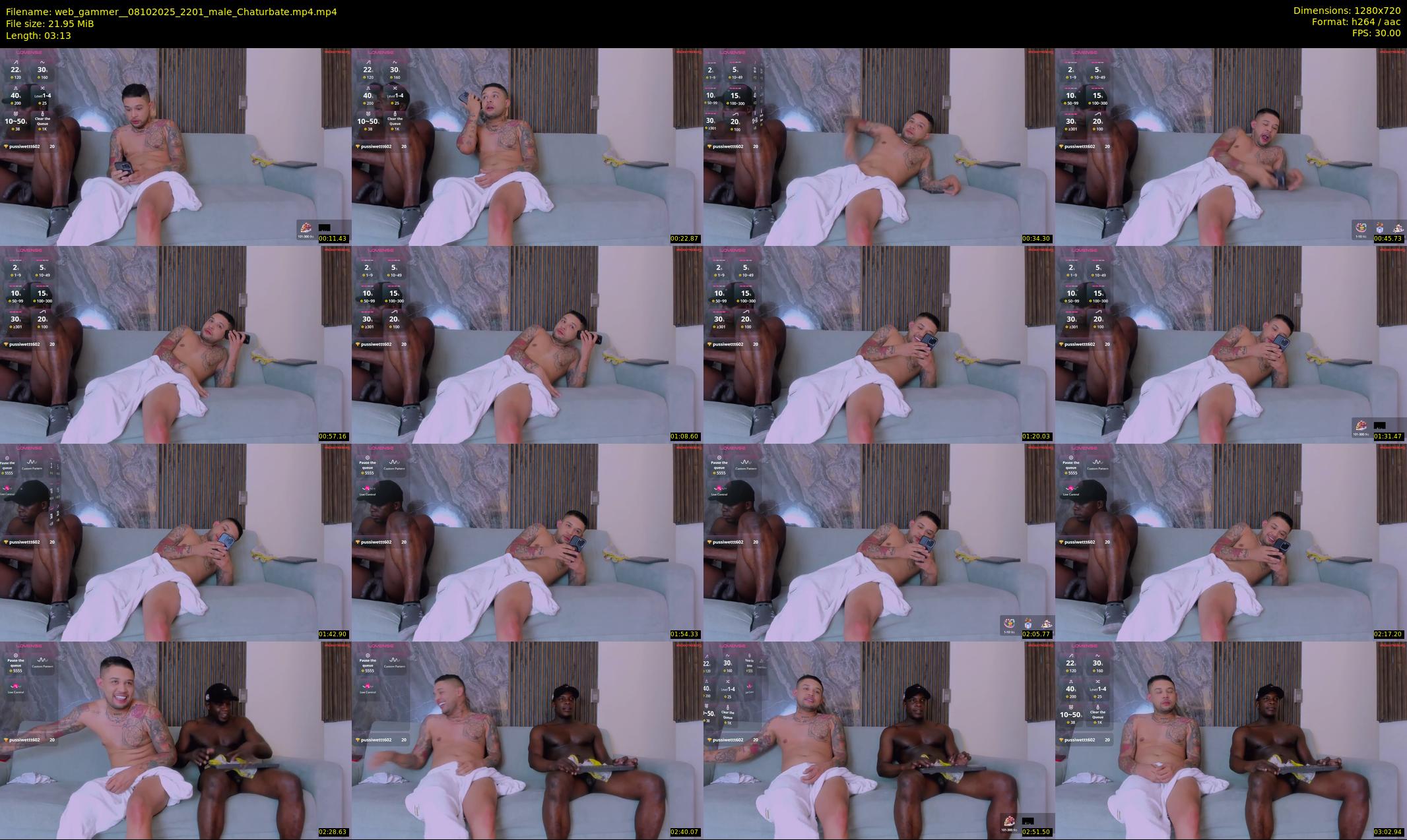 web_gammer_ — 4 minute Chaturbate male cam show recording, 720p, Oct 8, 2025