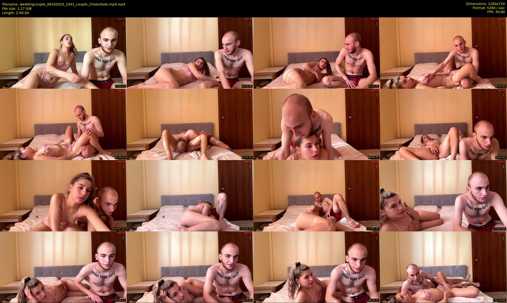 weddingcouple — 120 minute Chaturbate couple cam show recording, 720p, Oct 8, 2025