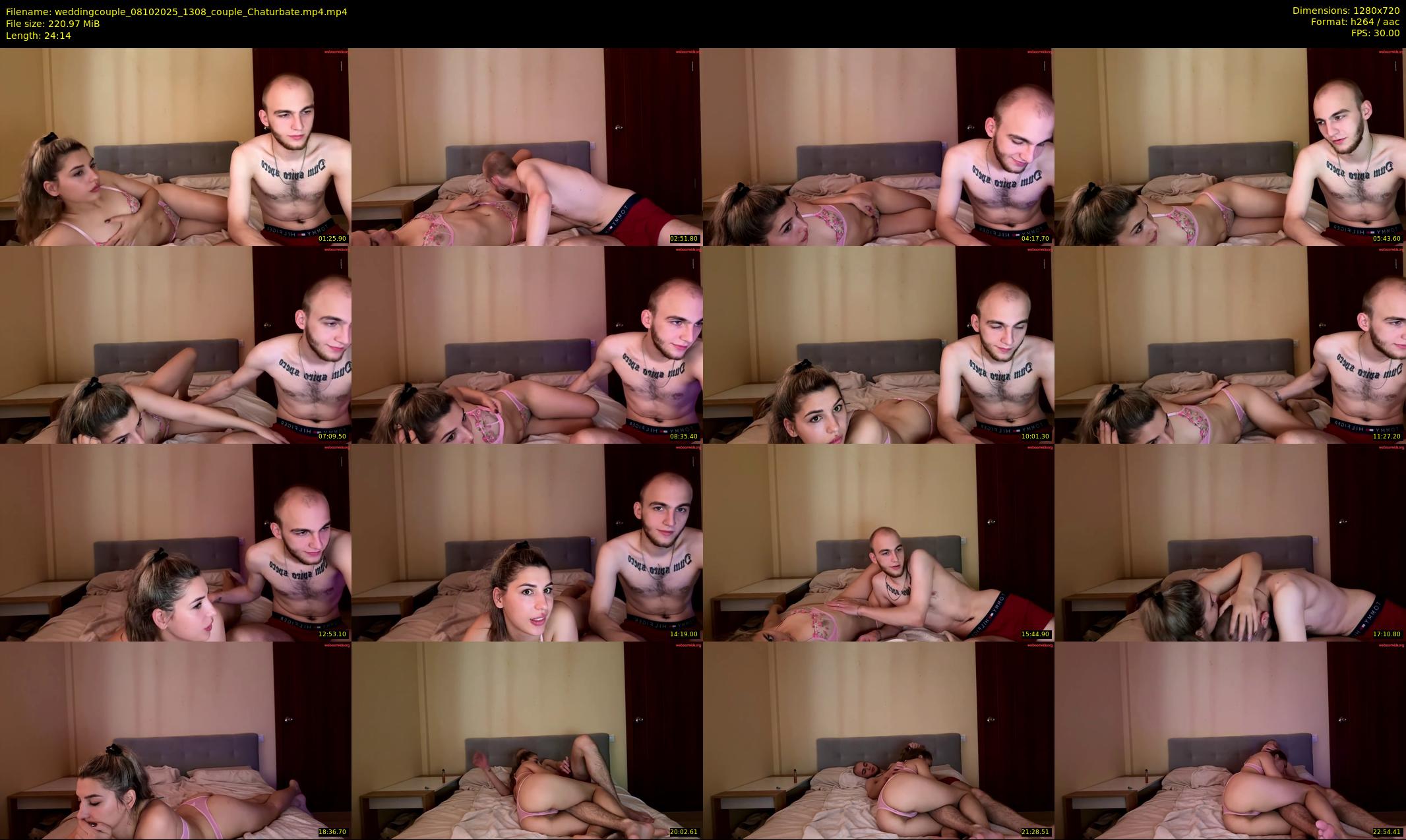 weddingcouple — 25 minute Chaturbate couple cam show recording, 720p, Oct 8, 2025