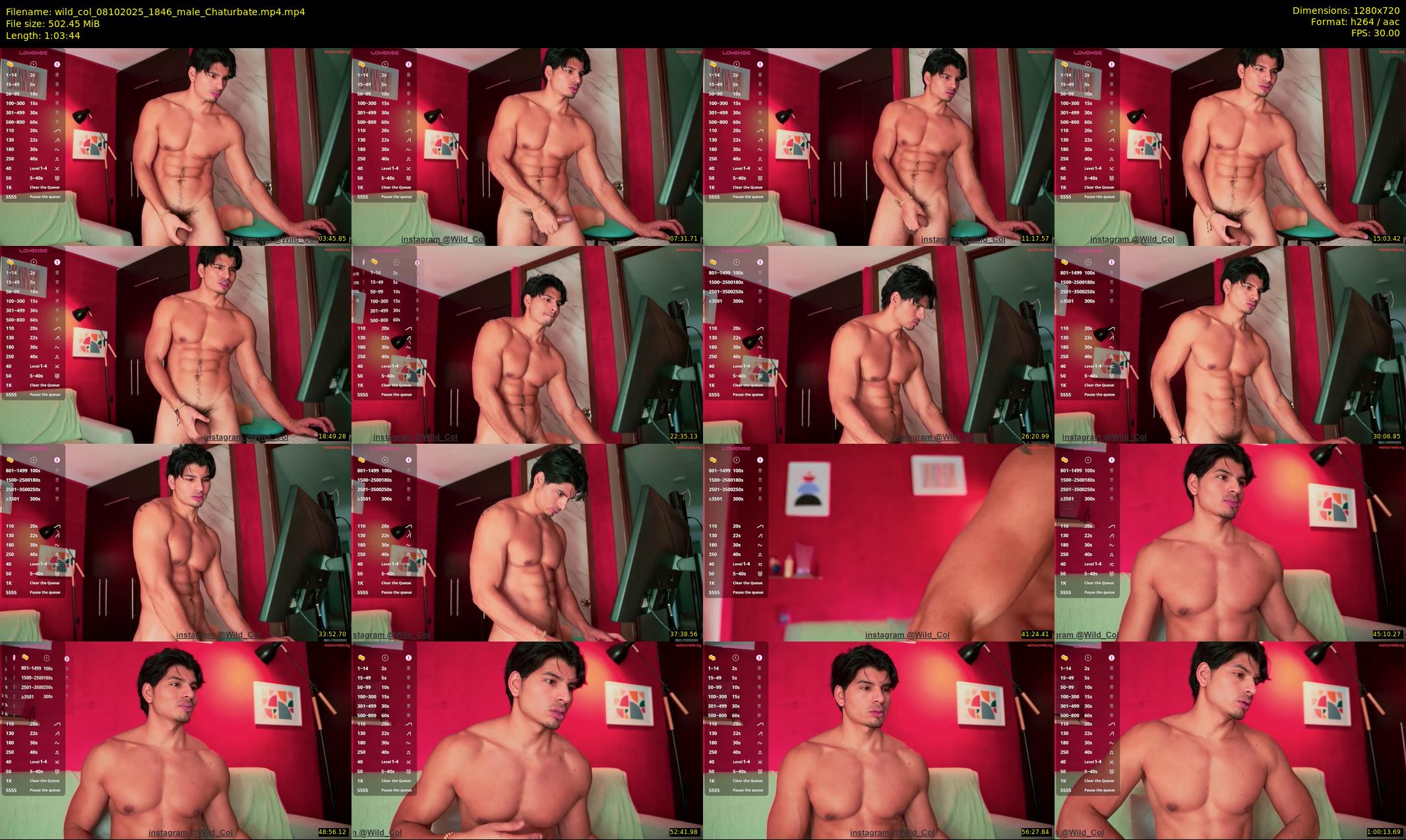 wild_col — 64 minute Chaturbate male cam show recording, 720p, Oct 8, 2025