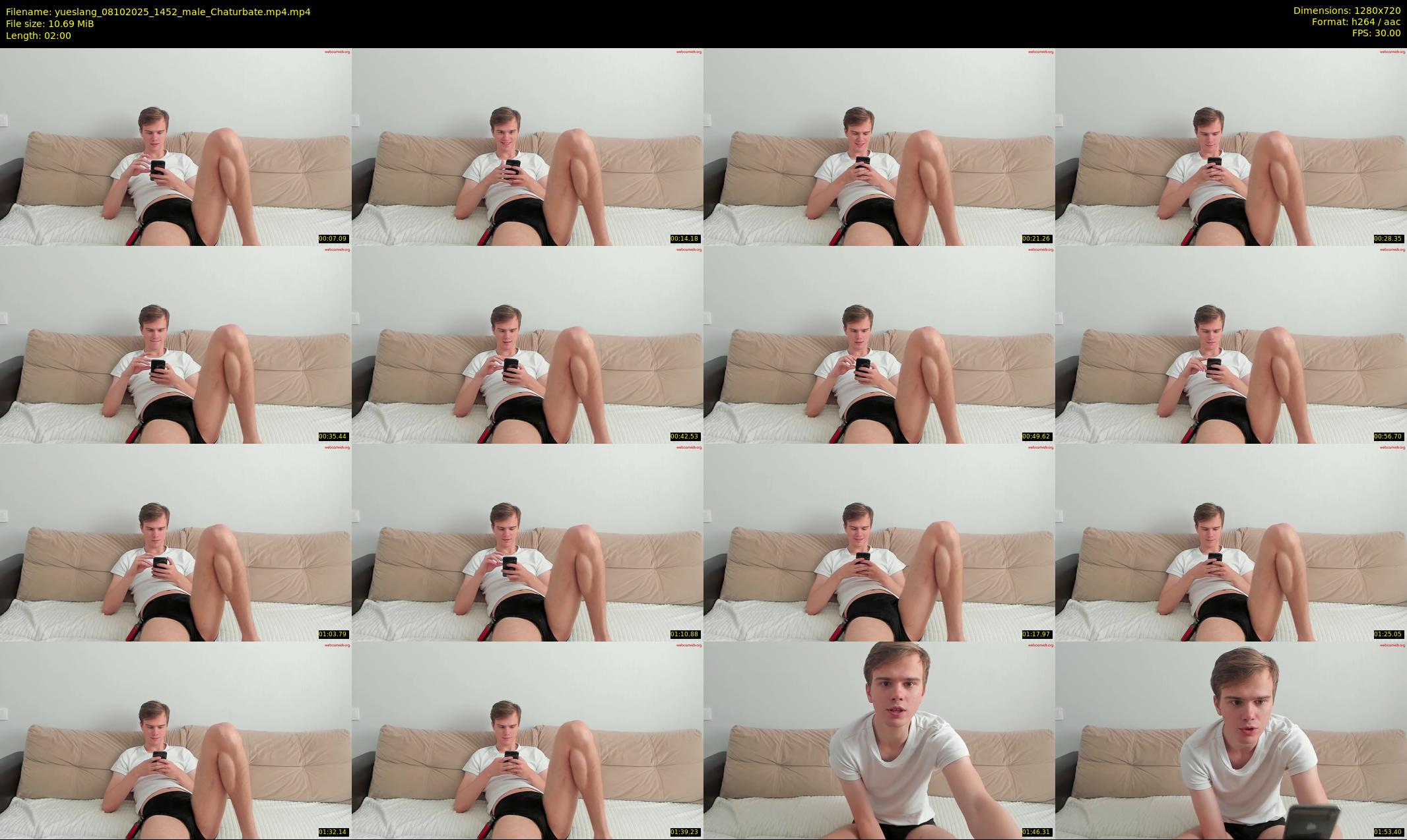yueslang — 2 minute Chaturbate couple cam show recording, 720p, Oct 8, 2025