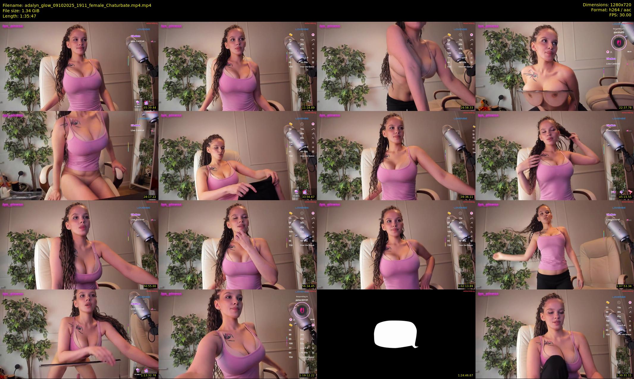 adalyn_glow — 96 minute Chaturbate female cam show recording, 720p, Oct 9, 2025
