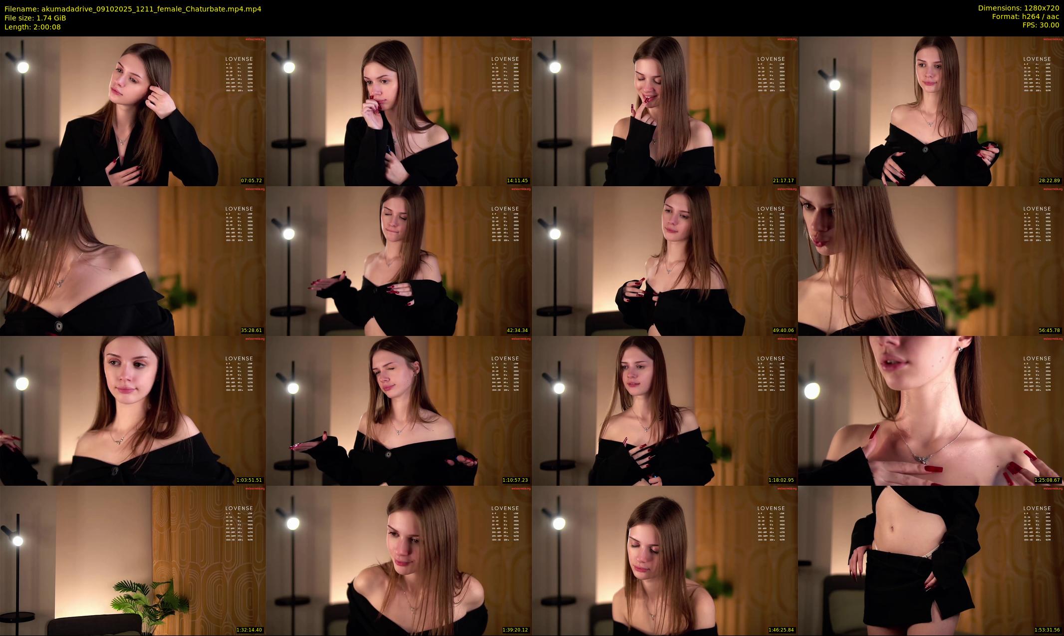 akumadadrive — 121 minute Chaturbate female cam show recording, 720p, Oct 9, 2025