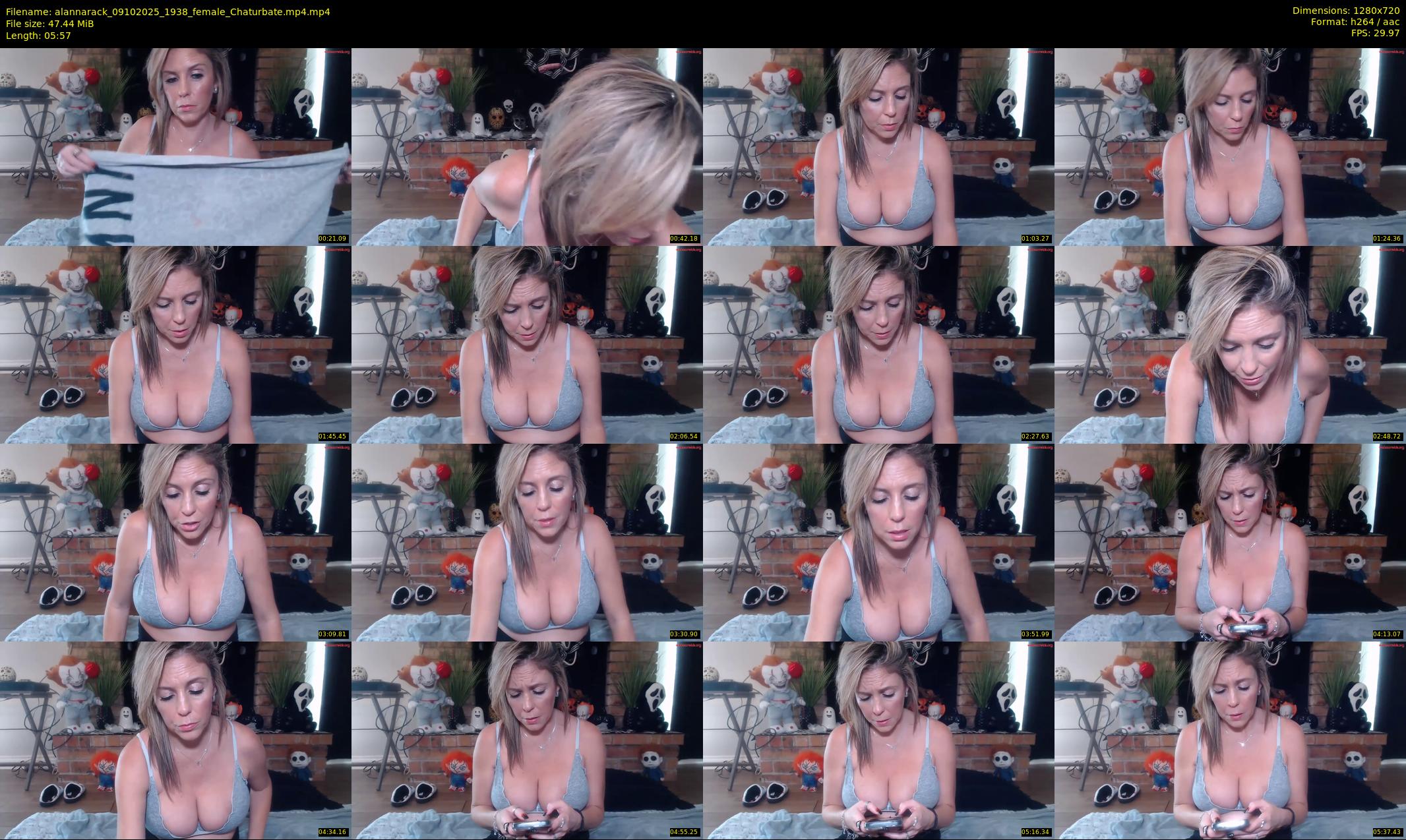 alannarack — 6 minute Chaturbate female cam show recording, 720p, Oct 9, 2025
