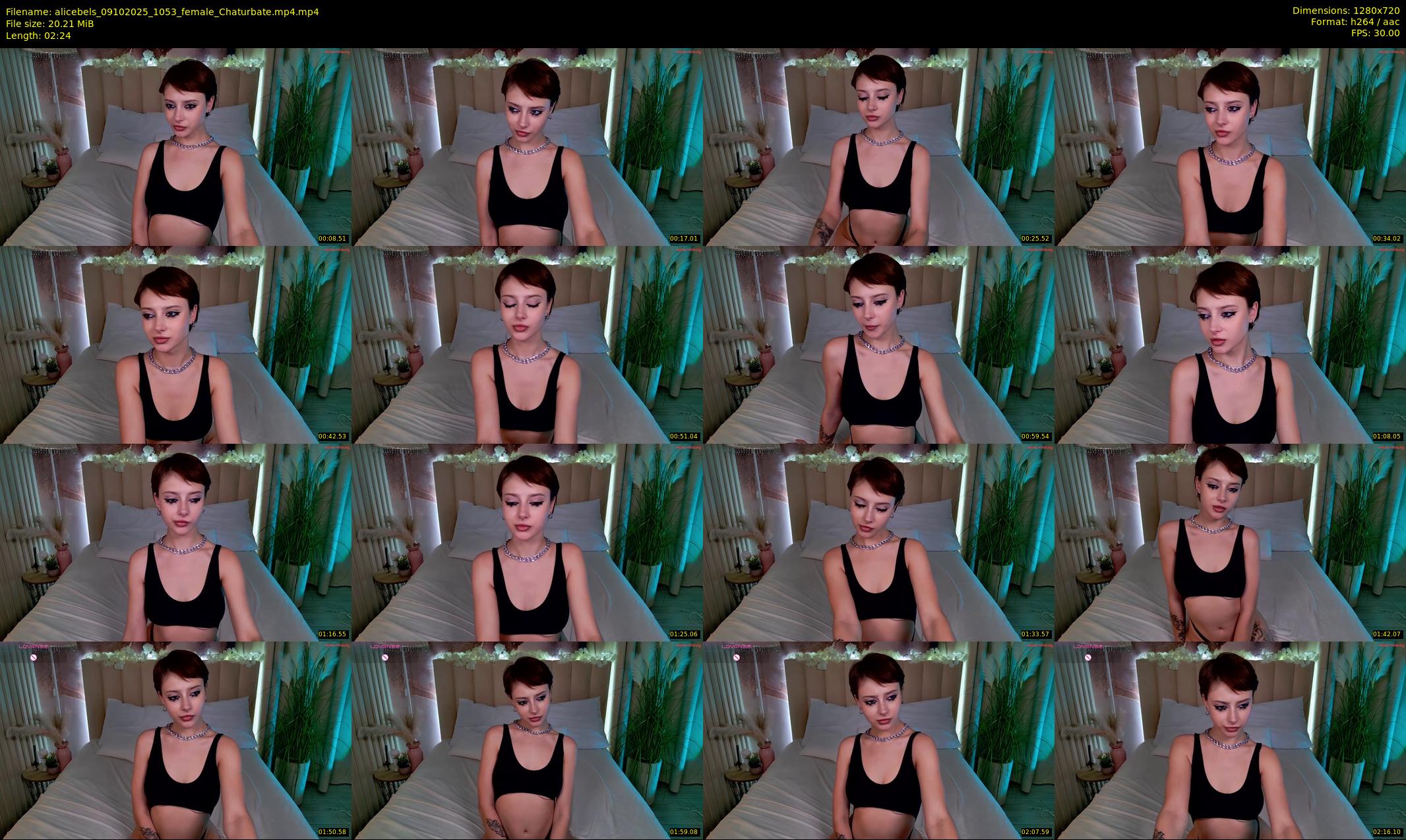 alicebels — 3 minute Chaturbate female cam show recording, 720p, Oct 9, 2025