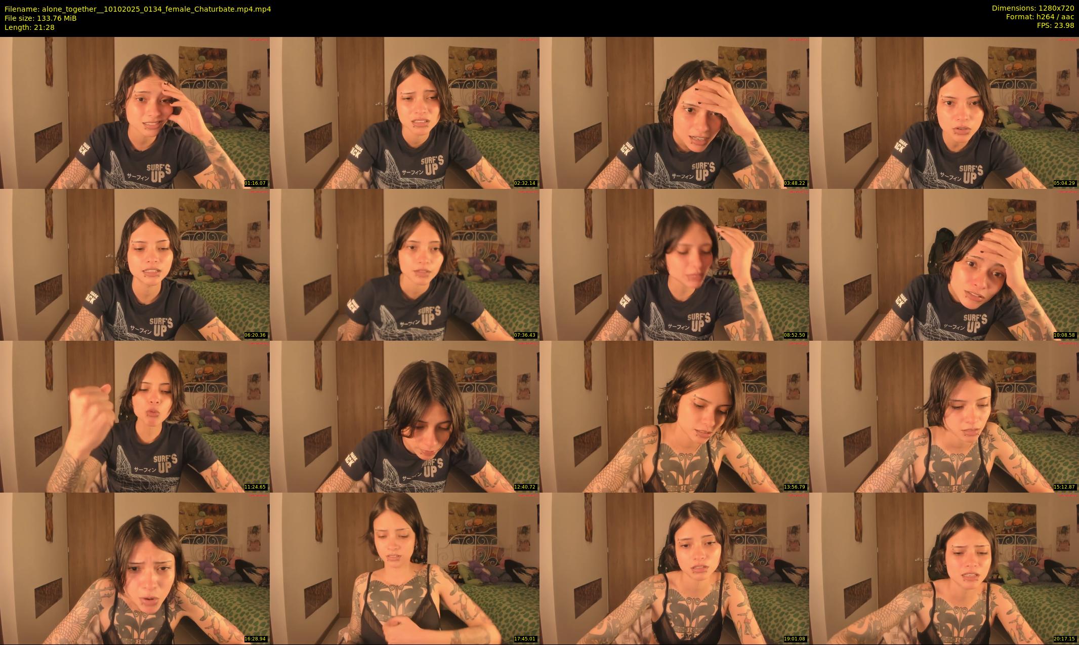 alone_together_ — 22 minute Chaturbate female cam show recording, 720p, Oct 10, 2025