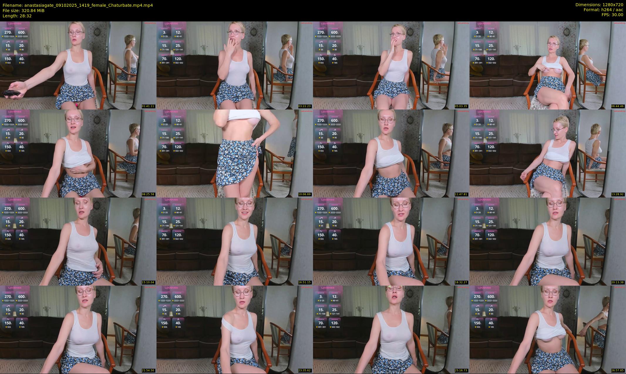 anastasiagate — 29 minute Chaturbate female cam show recording, 720p, Oct 9, 2025