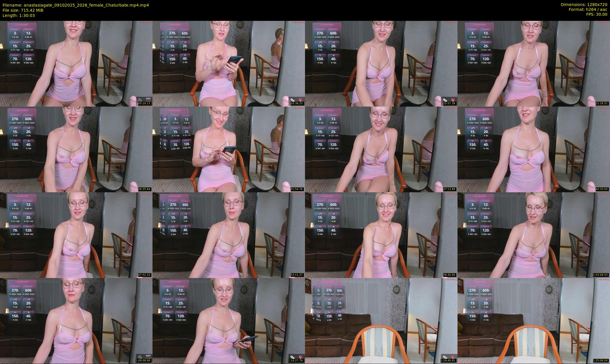anastasiagate — 91 minute Chaturbate female cam show recording, 720p, Oct 9, 2025