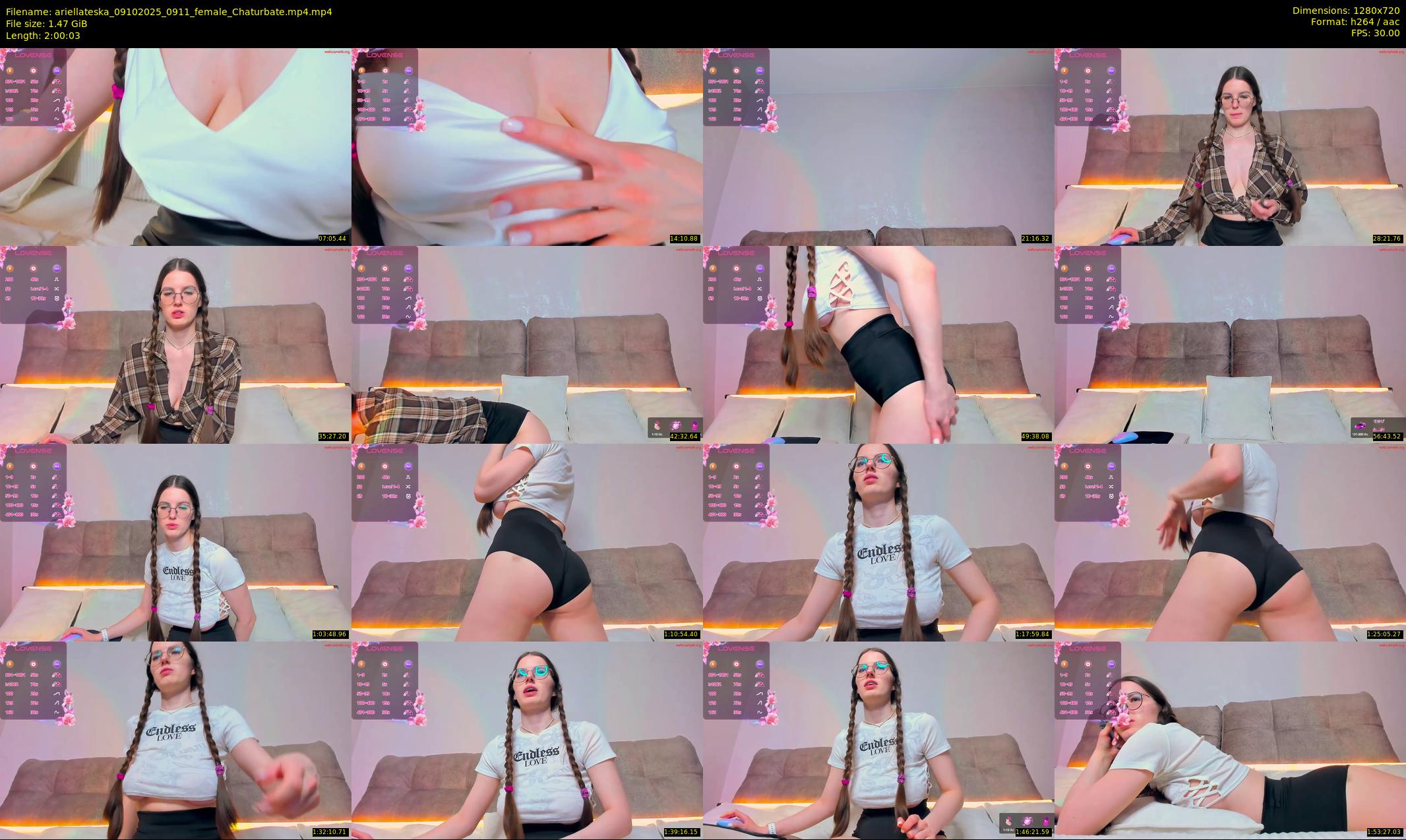 ariellateska — 121 minute Chaturbate female cam show recording, 720p, Oct 9, 2025