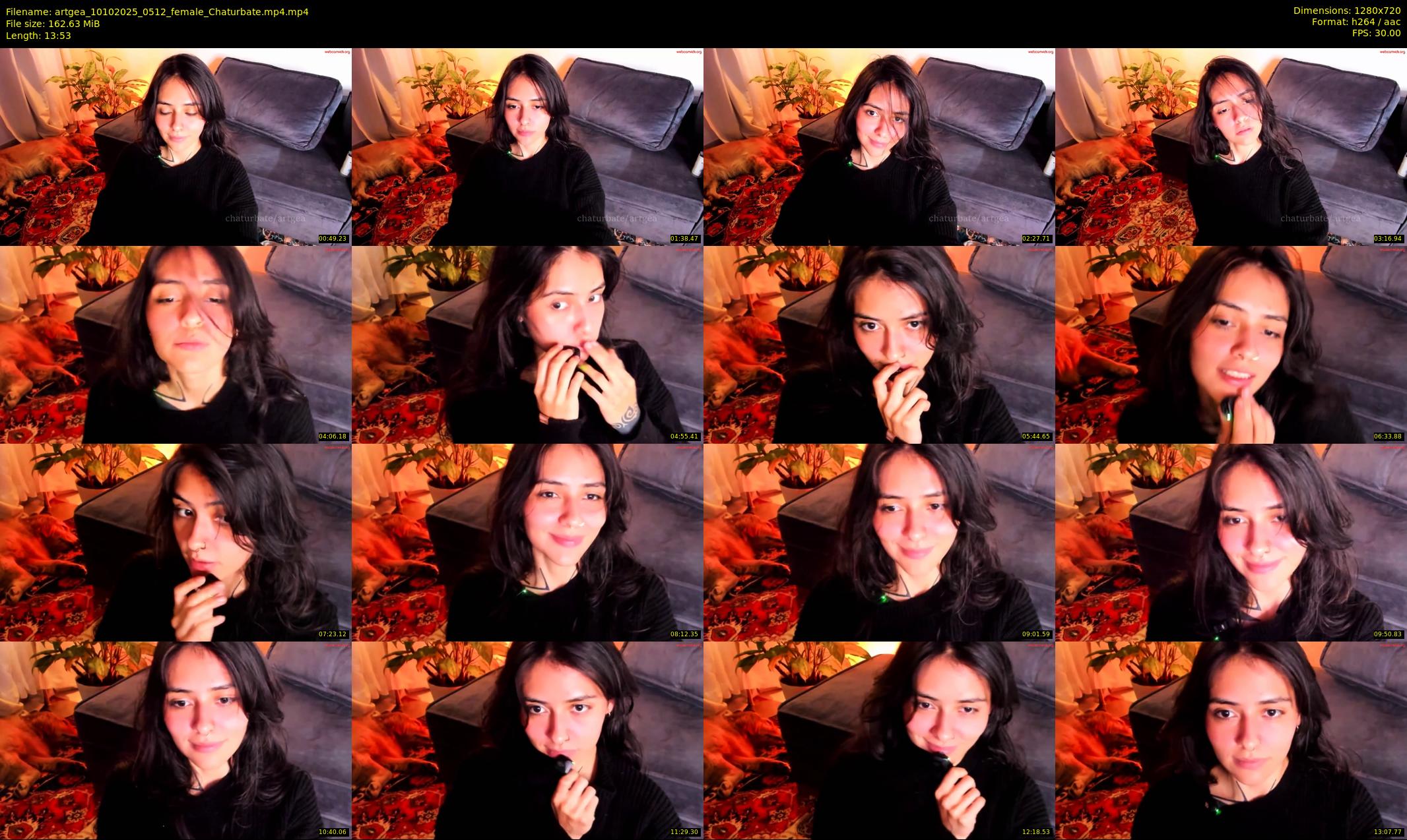 artgea — 14 minute Chaturbate female cam show recording, 720p, Oct 10, 2025