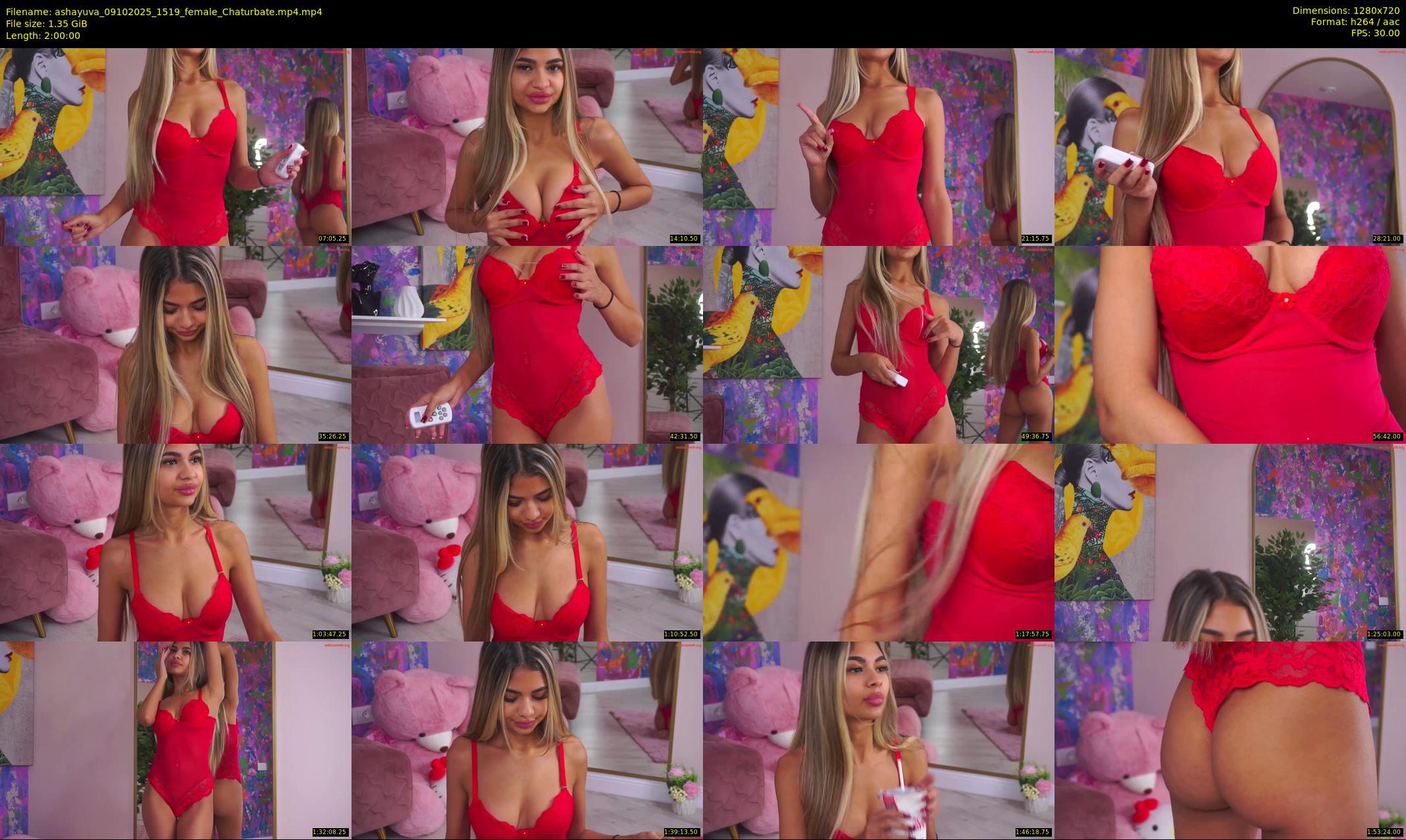 ashayuva — 120 minute Chaturbate female cam show recording, 720p, Oct 9, 2025
