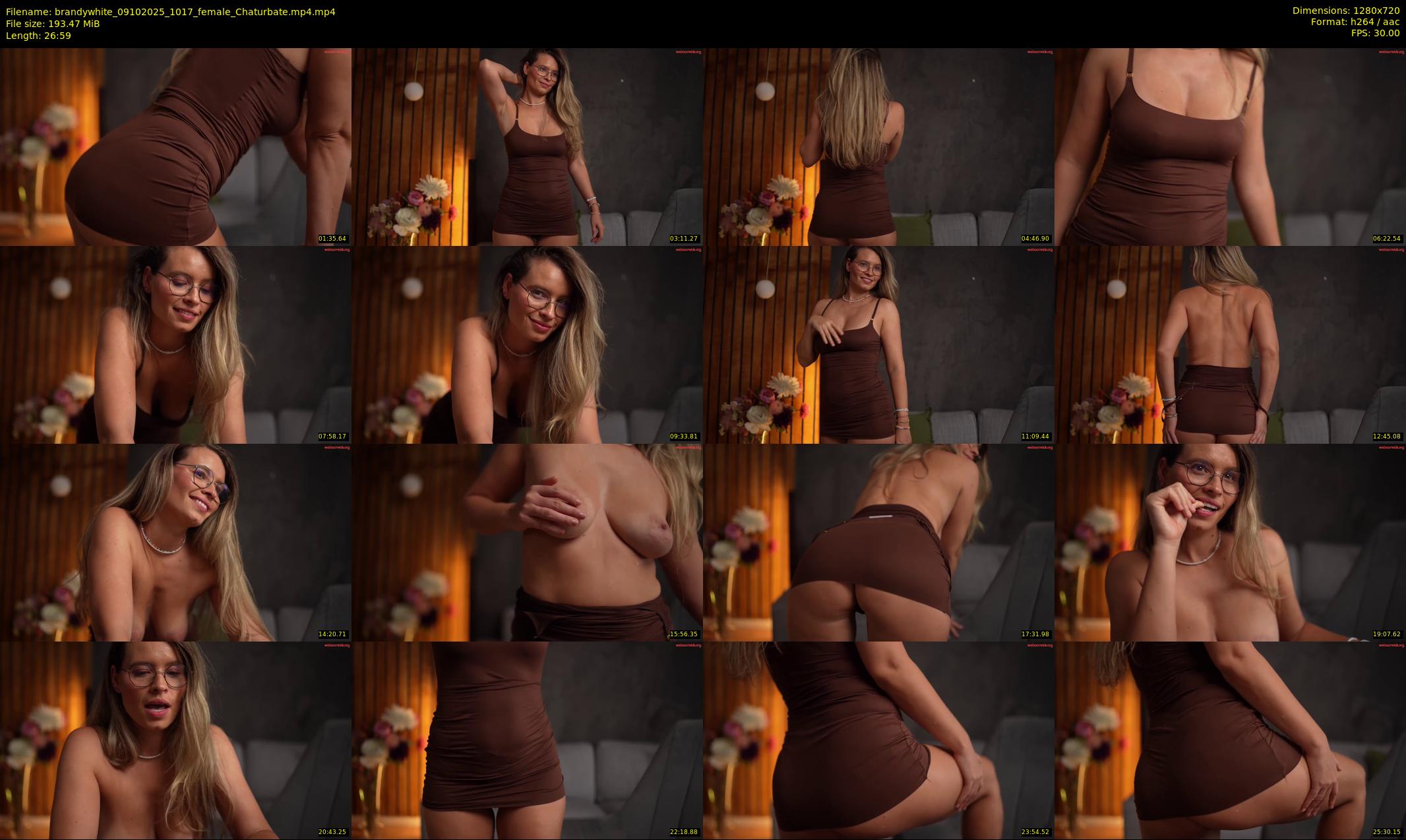 brandywhite — 27 minute Chaturbate female cam show recording, 720p, Oct 9, 2025