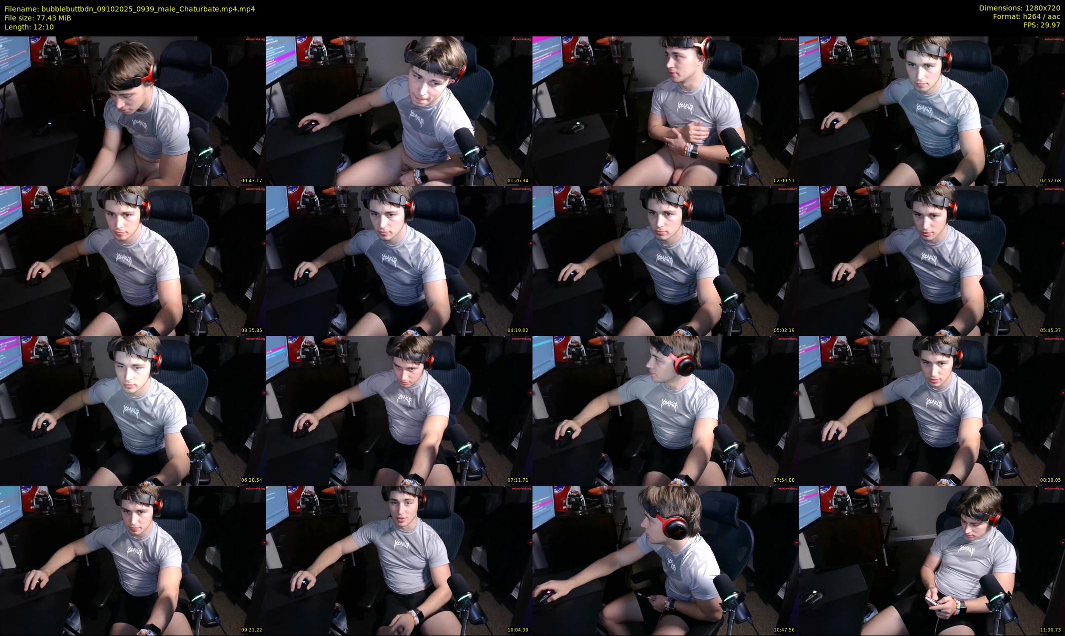 bubblebuttbdn — 13 minute Chaturbate male cam show recording, 720p, Oct 9, 2025