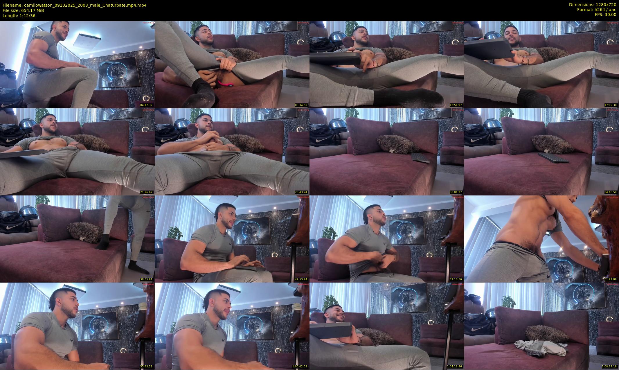camilowatson — 73 minute Chaturbate male cam show recording, 720p, Oct 9, 2025