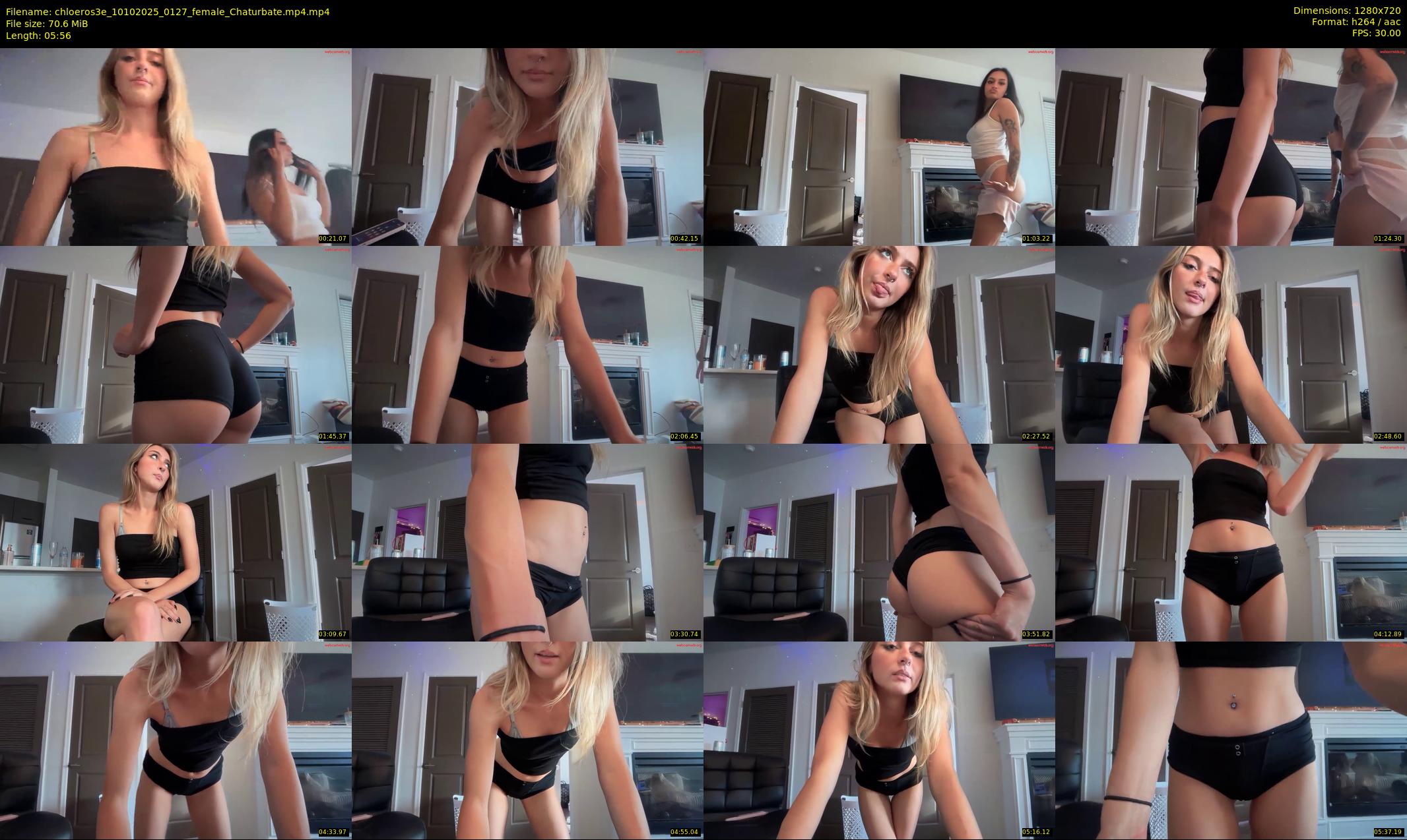 chloeros3e — 6 minute Chaturbate female cam show recording, 720p, Oct 10, 2025