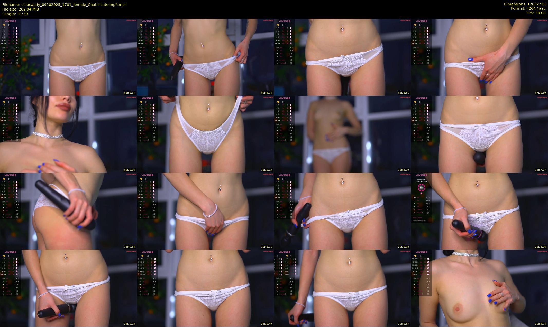 cinacandy — 32 minute Chaturbate female cam show recording, 720p, Oct 9, 2025