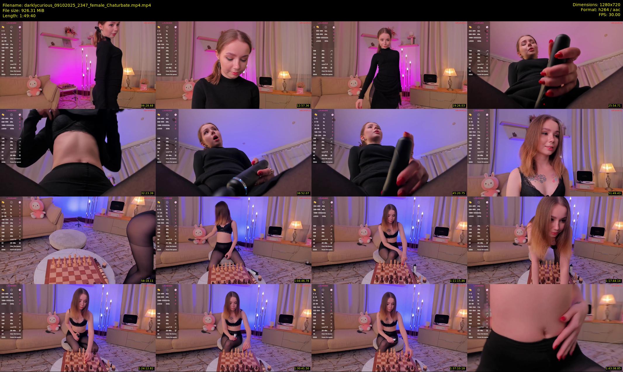 darklycurious — 110 minute Chaturbate female cam show recording, 720p, Oct 9, 2025