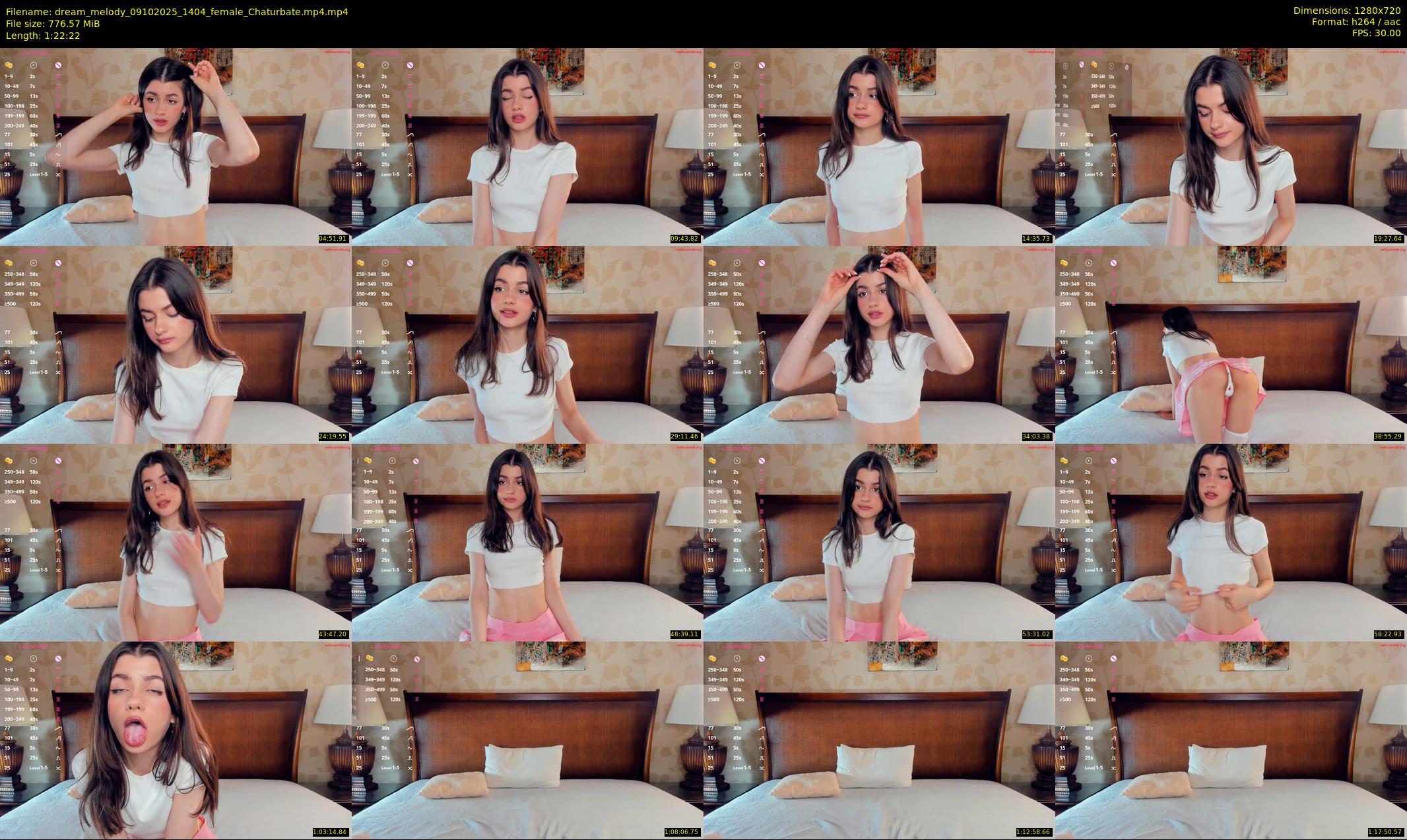 dream_melody — 83 minute Chaturbate female cam show recording, 720p, Oct 9, 2025