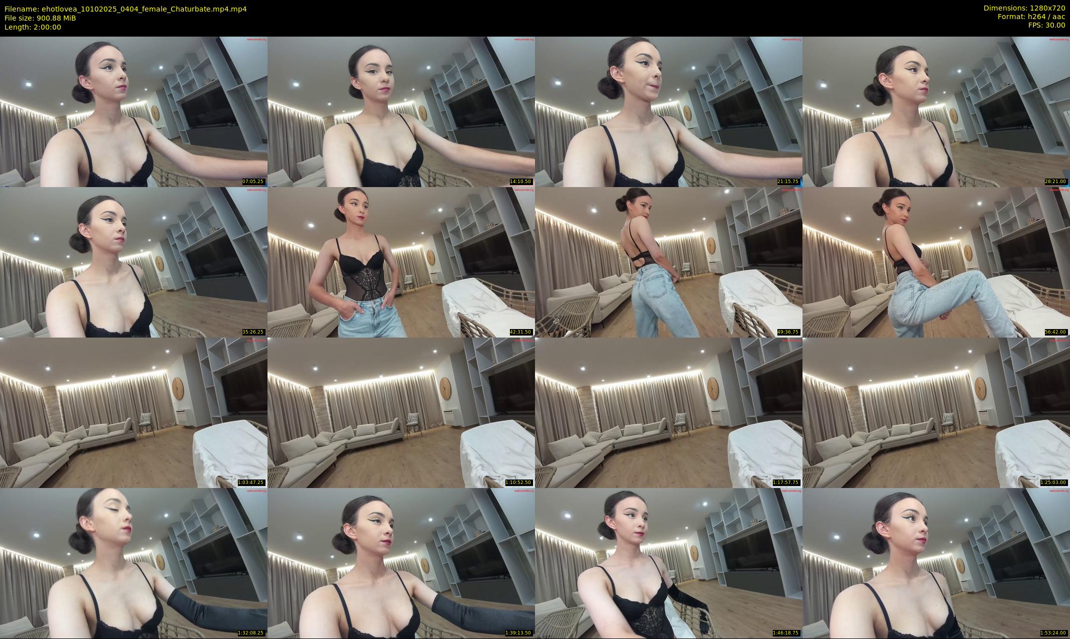 ehotlovea — 120 minute Chaturbate female cam show recording, 720p, Oct 10, 2025