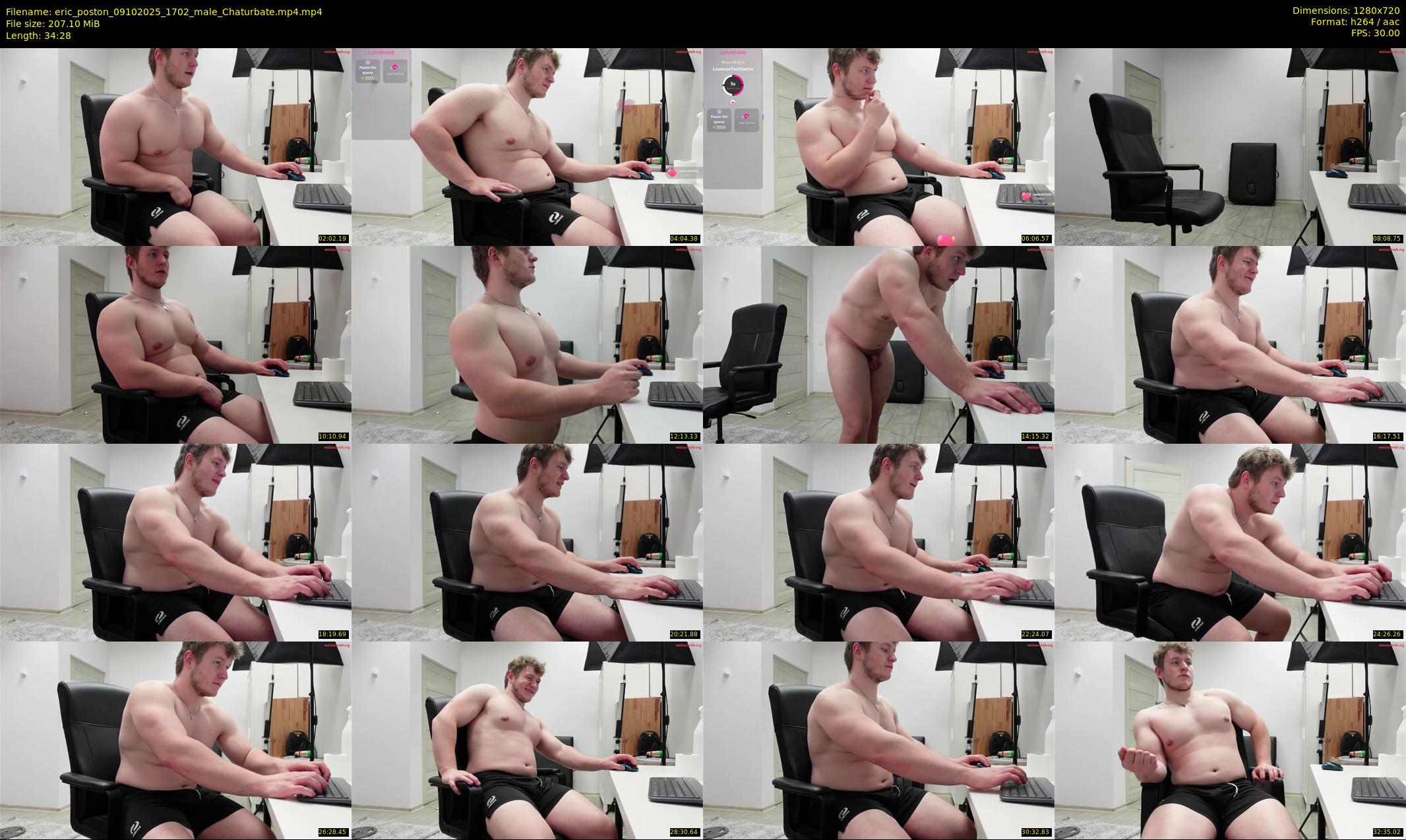 eric_poston — 35 minute Chaturbate male cam show recording, 720p, Oct 9, 2025