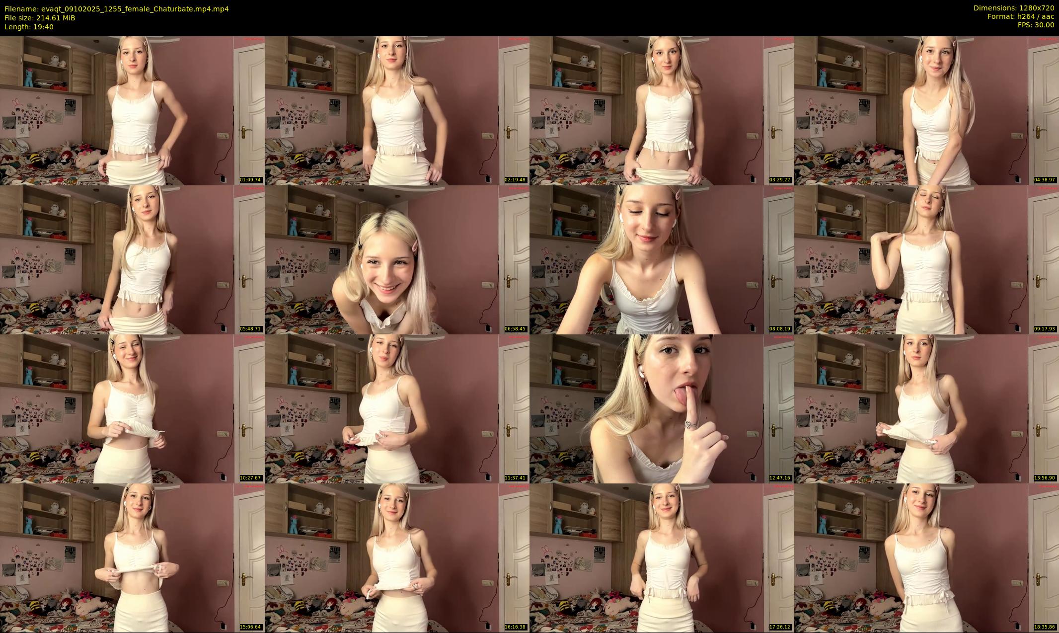 evaqt — 20 minute Chaturbate female cam show recording, 720p, Oct 9, 2025
