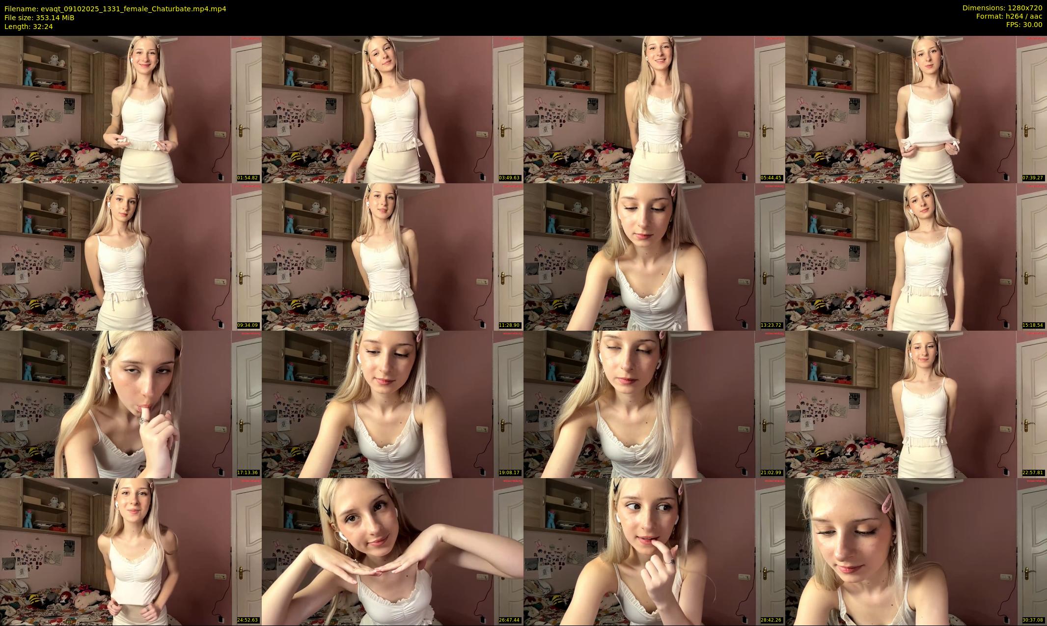 evaqt — 33 minute Chaturbate female cam show recording, 720p, Oct 9, 2025