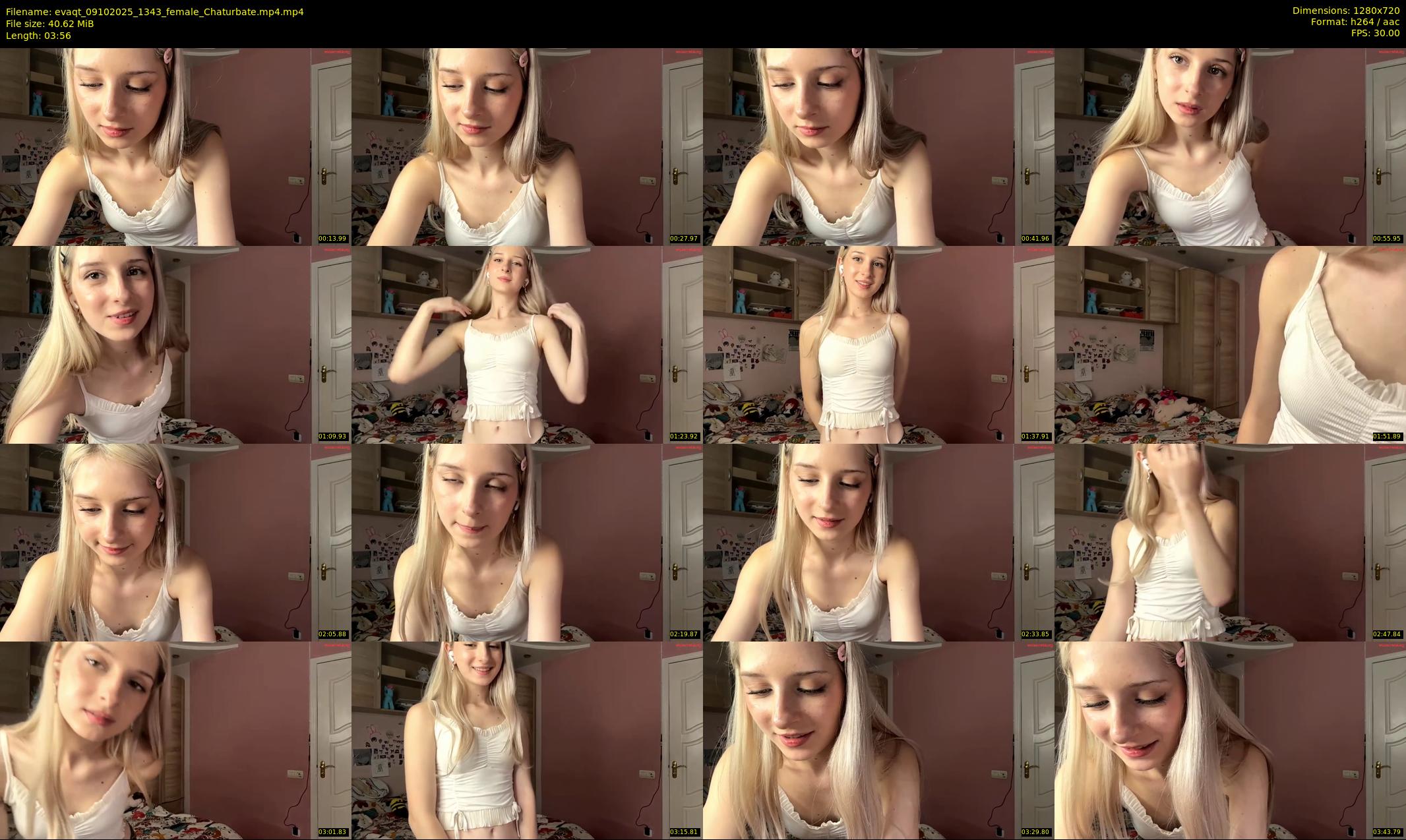 evaqt — 4 minute Chaturbate female cam show recording, 720p, Oct 9, 2025